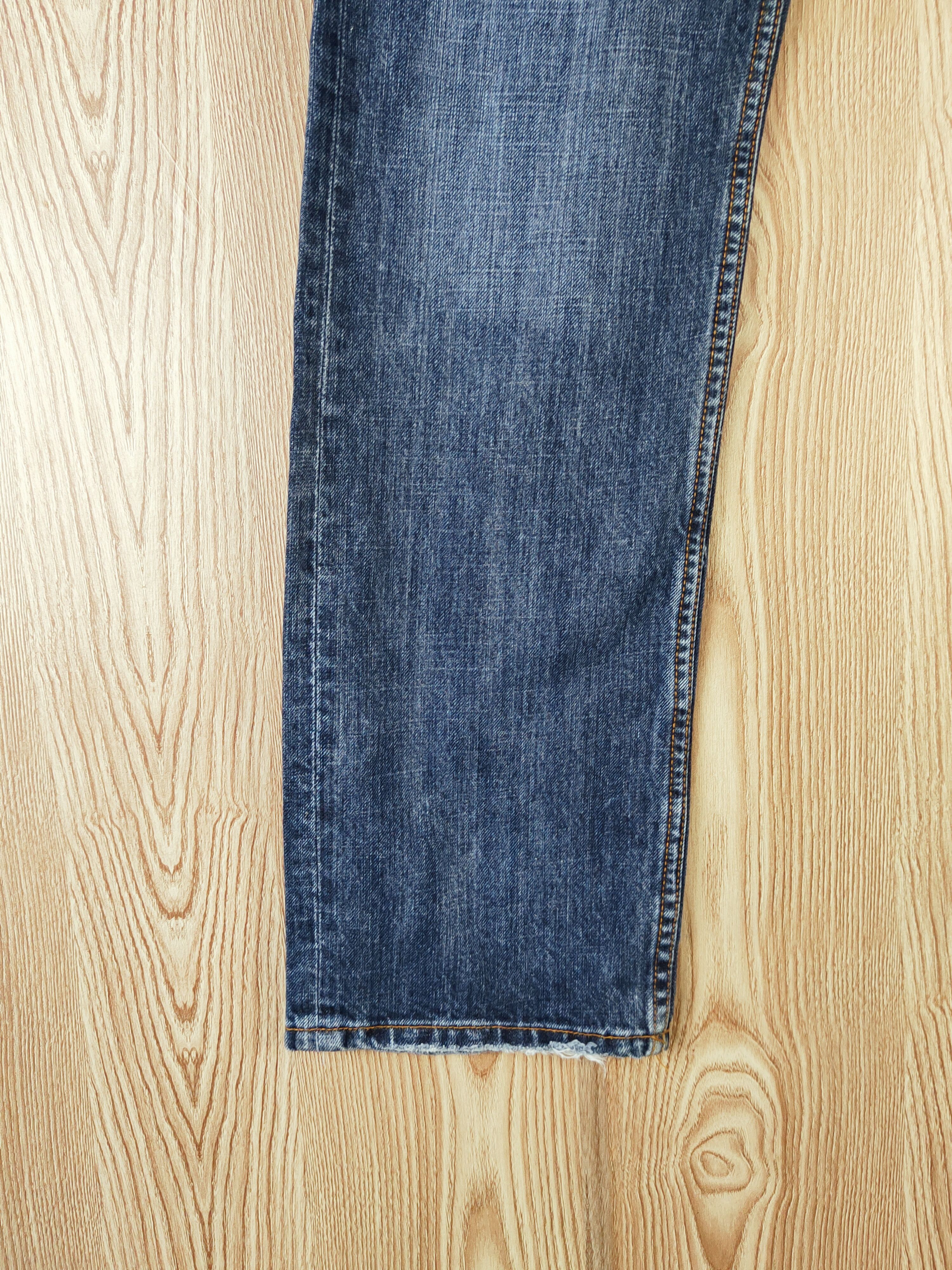 Japanese Brand Japan fish koi X Dragon Embroidered Ripped denim #W341 Size US 28 / EU 44 - 4 Thumbnail