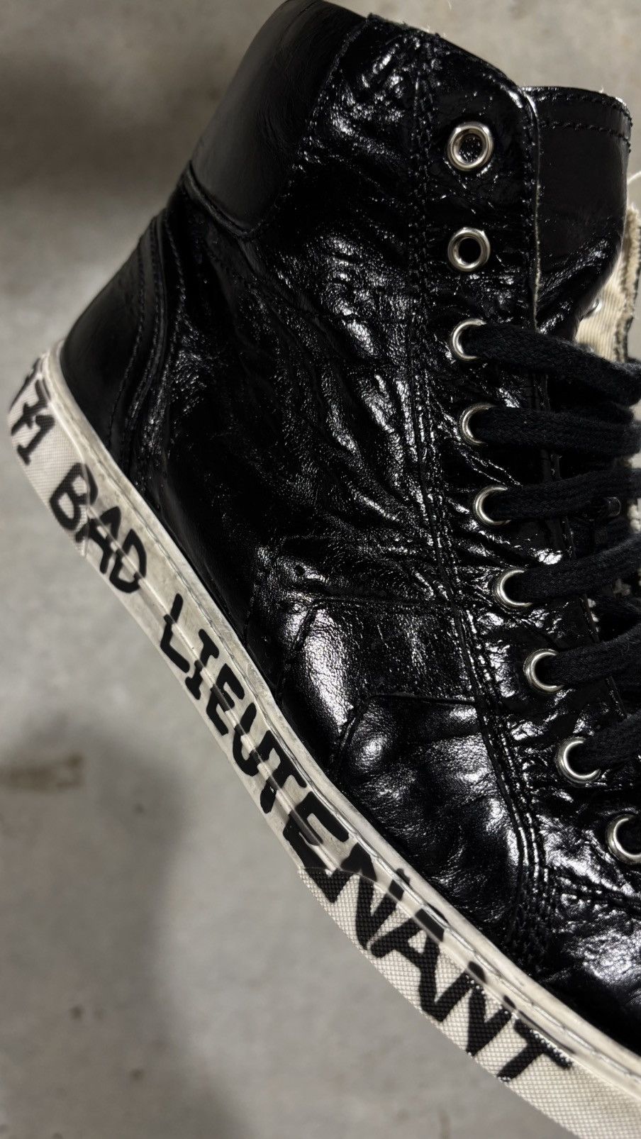 Saint Laurent Paris Saint Laurent Paris “1971 Bad Lieutenant” High Top Sneaker Size US 12 / EU 45 - 7 Thumbnail