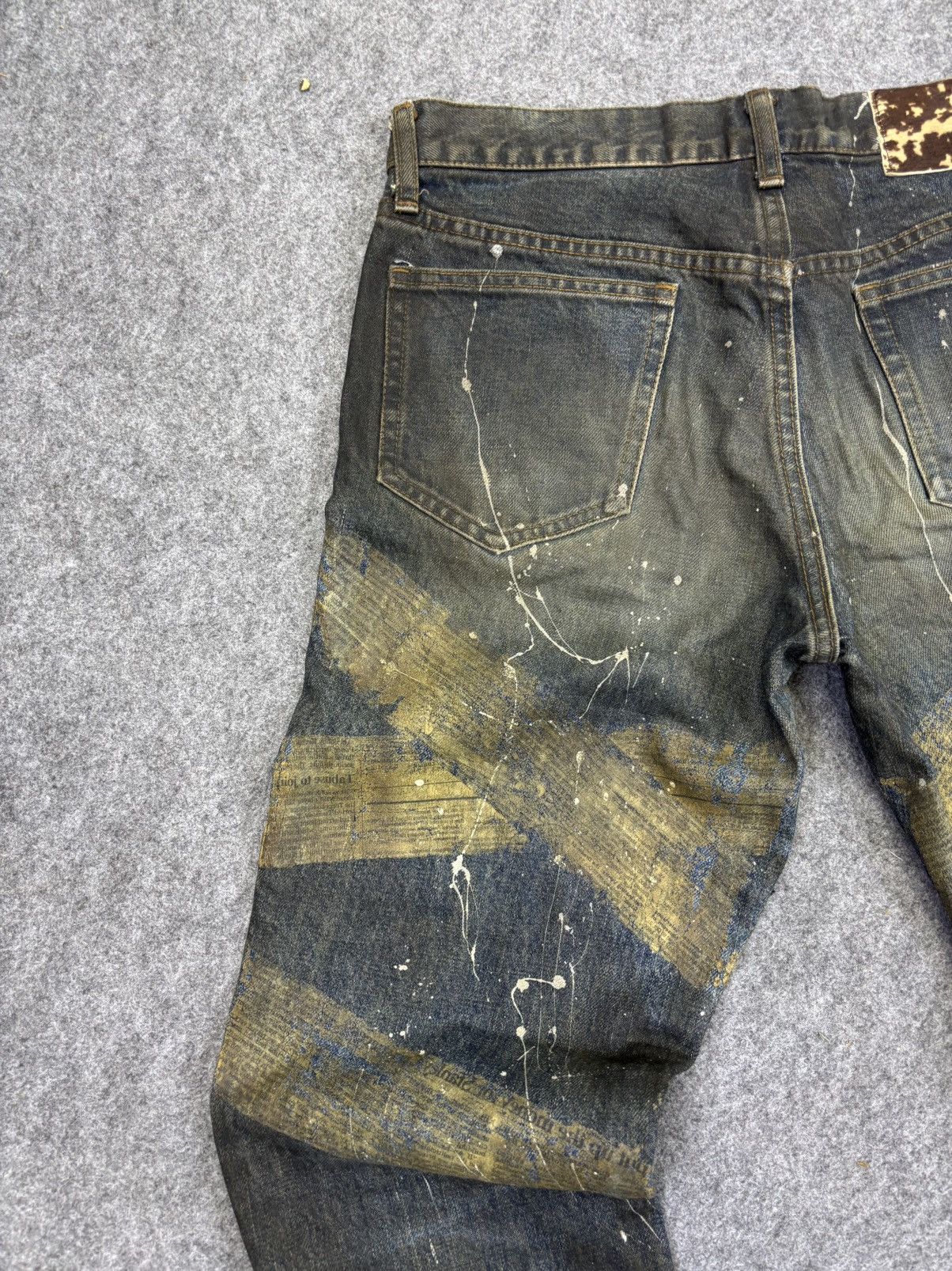 Shellac 💥Archival Flare💥Shellac Paper Sliding Dirt Style Denim F789 Size US 31 - 9 Thumbnail