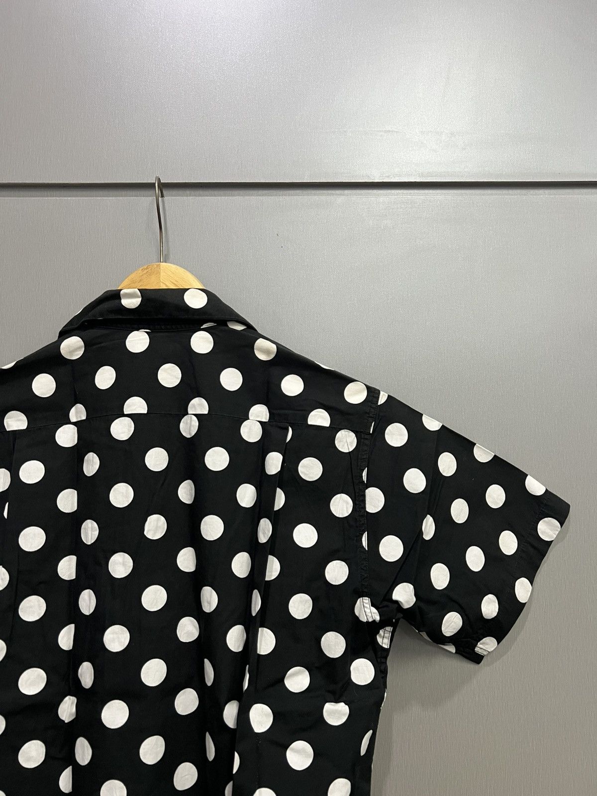 Sugar Cane × Sun Surf × Toyo Enterprises Vintage Style Eyes Polka Dot Open Collar Shirt Size US S / EU 44-46 / 1 - 4 Thumbnail