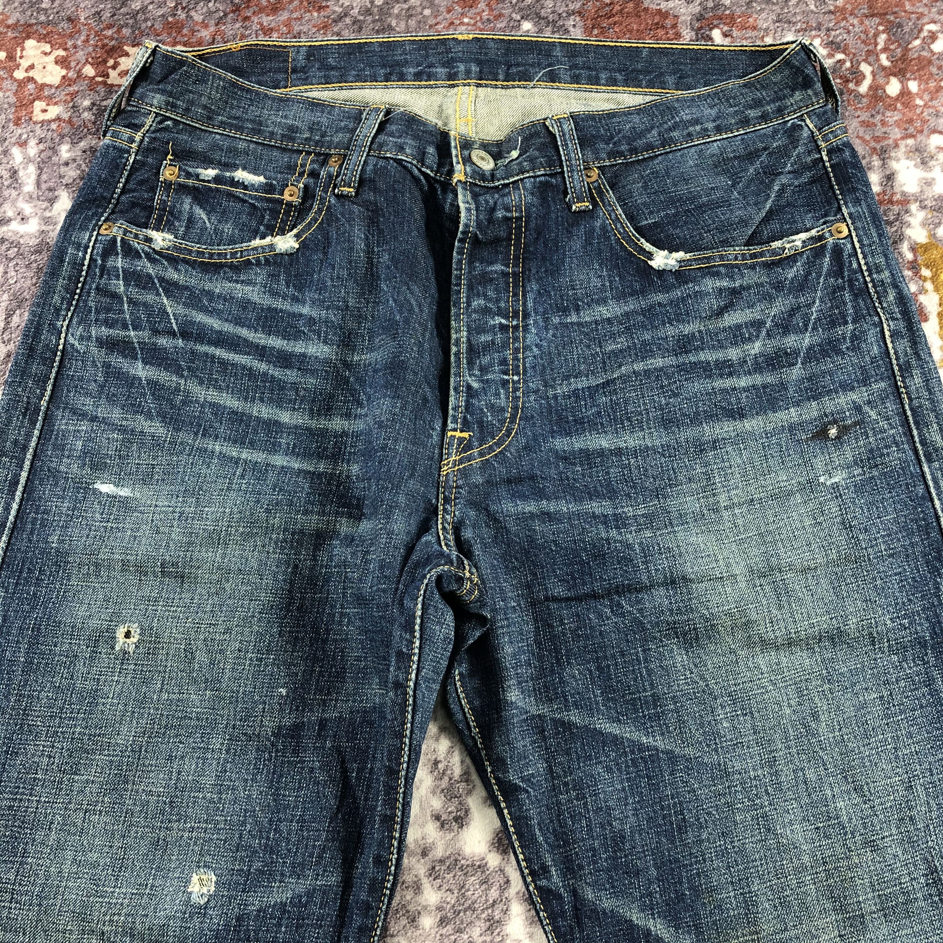 Levi's Vintage 90s Blue Wash Levis 501 Jeans-JM2831 Size US 34 / EU 50 - 3 Thumbnail