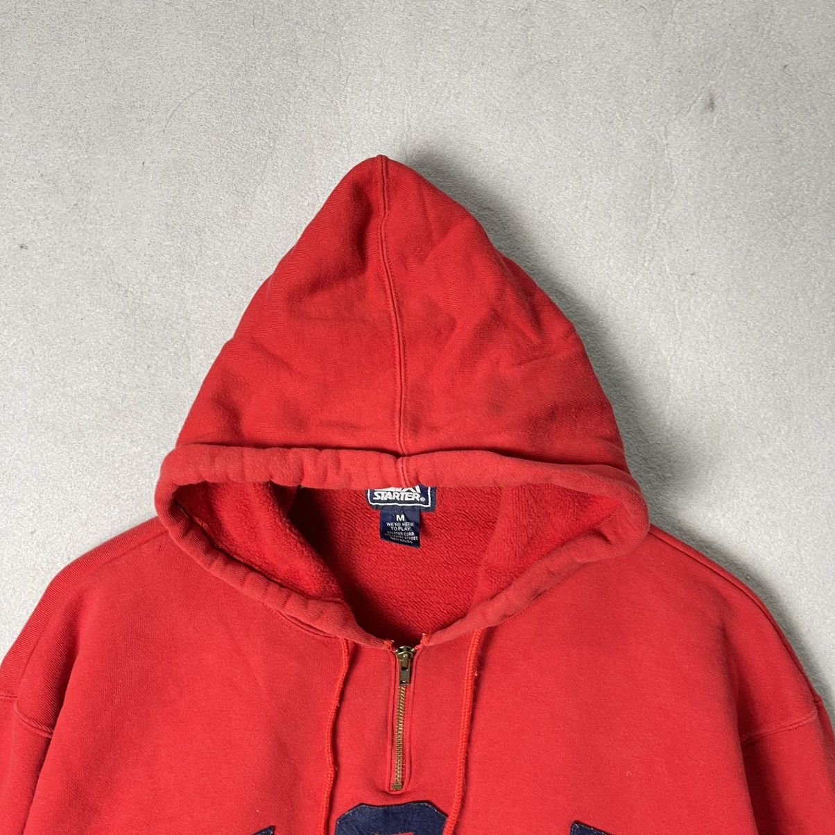 Starter Vintage Starter USA Half Zip Hoodie Size US M / EU 48-50 / 2 - 2 Thumbnail