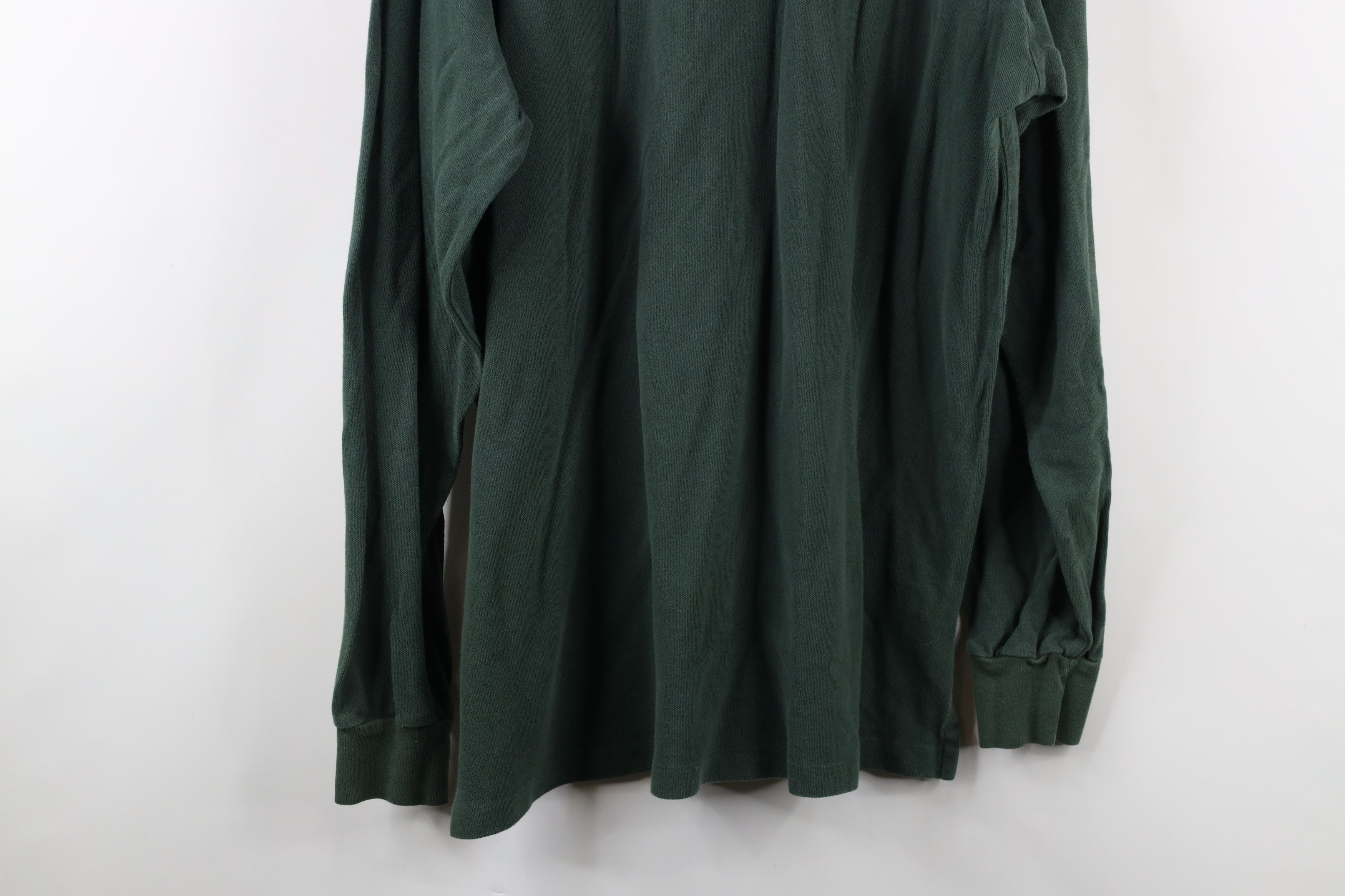 Ralph Lauren × Vintage Vintage 90s Ralph Lauren Cotton Turtleneck T-Shirt Green Size US XL / EU 56 / 4 - 13 Thumbnail