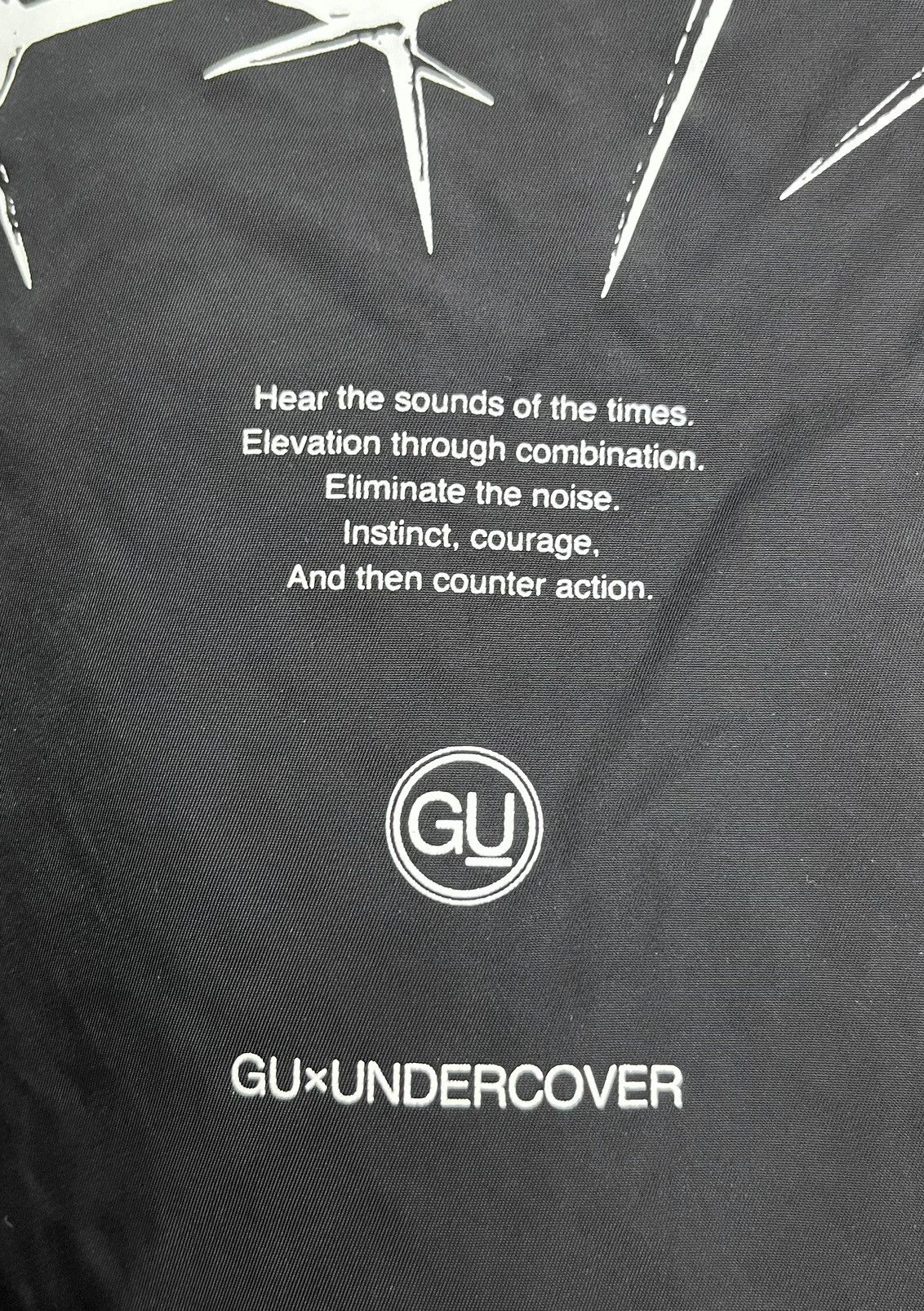 Undercover 💥 "FREEDOM NOISE" GUxUNDERCOVER Black Bomber Jacket Size US M / EU 48-50 / 2 - 7 Thumbnail