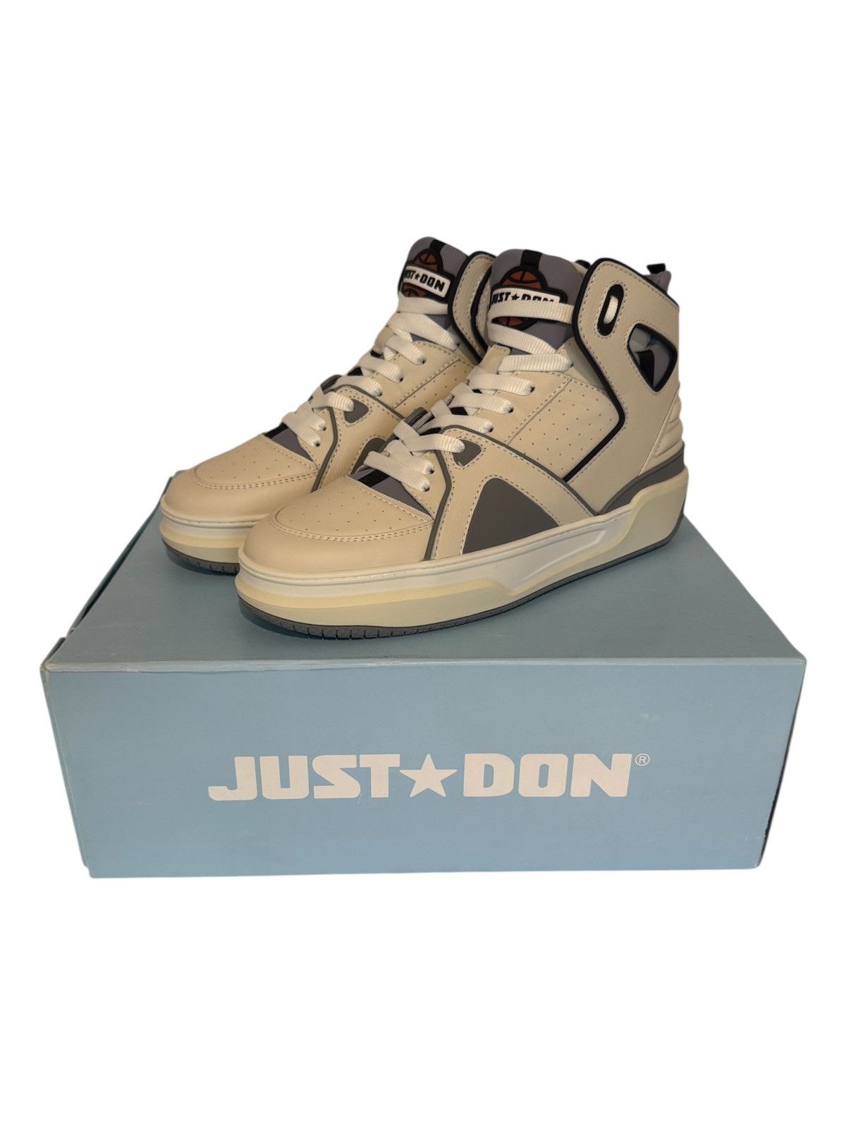 Just Don Just Don High-Top Sneakers | Cream/Grey/Black Size US 9 / EU 42 - 1 Thumbnail