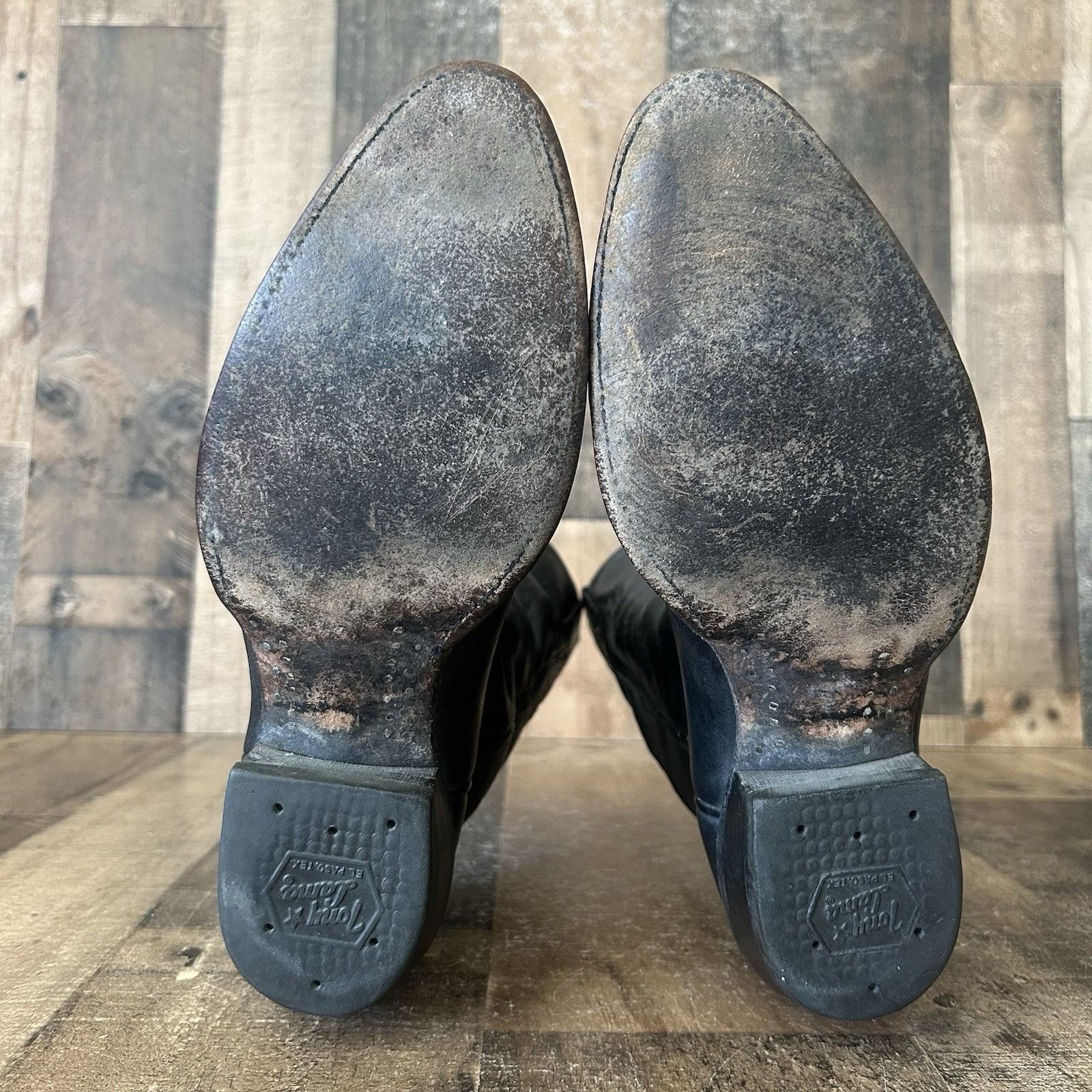 Tony Lama Tony Lama Vintage Classic Black Cowboy Boots Mens 10 D Size US 10 / EU 43 - 5 Thumbnail