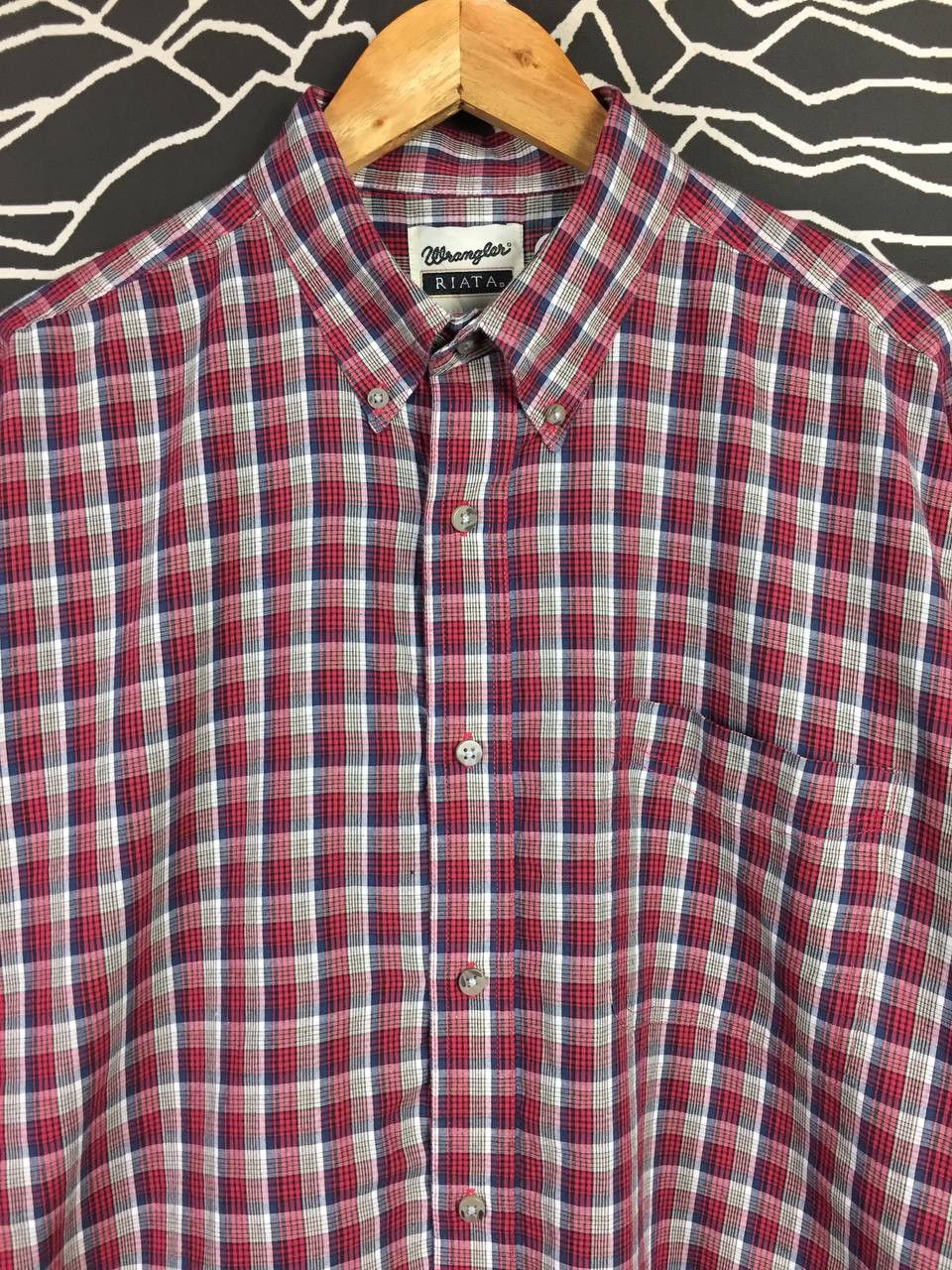 Wrangler Wrangler RIATA Plaid Western Button Up Long Sleeve Shirt Size US XL / EU 56 / 4 - 3 Thumbnail