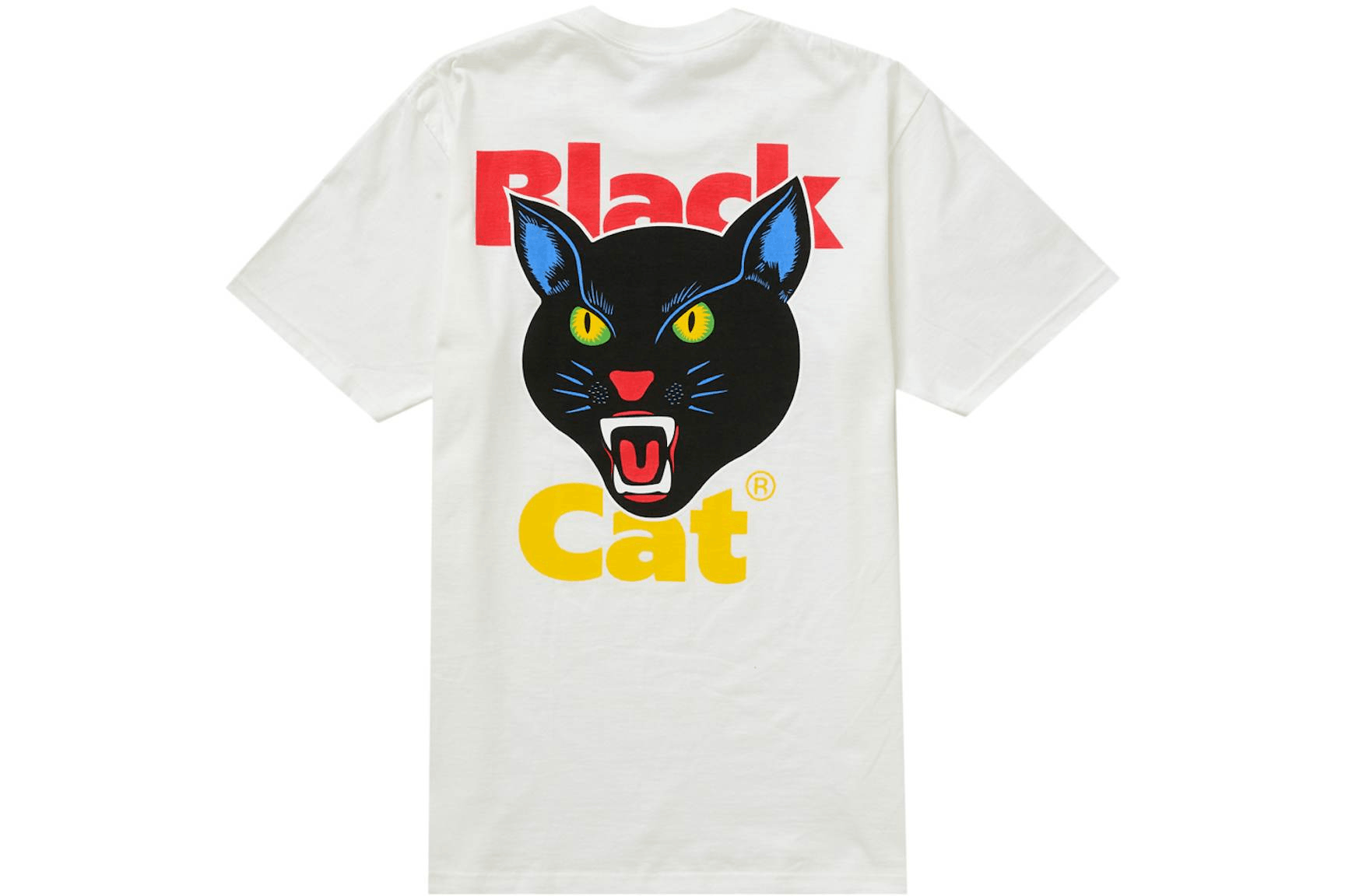 Designer Men’s White “Black Cat” Tee Size US L / EU 52-54 / 3 - 1 Thumbnail