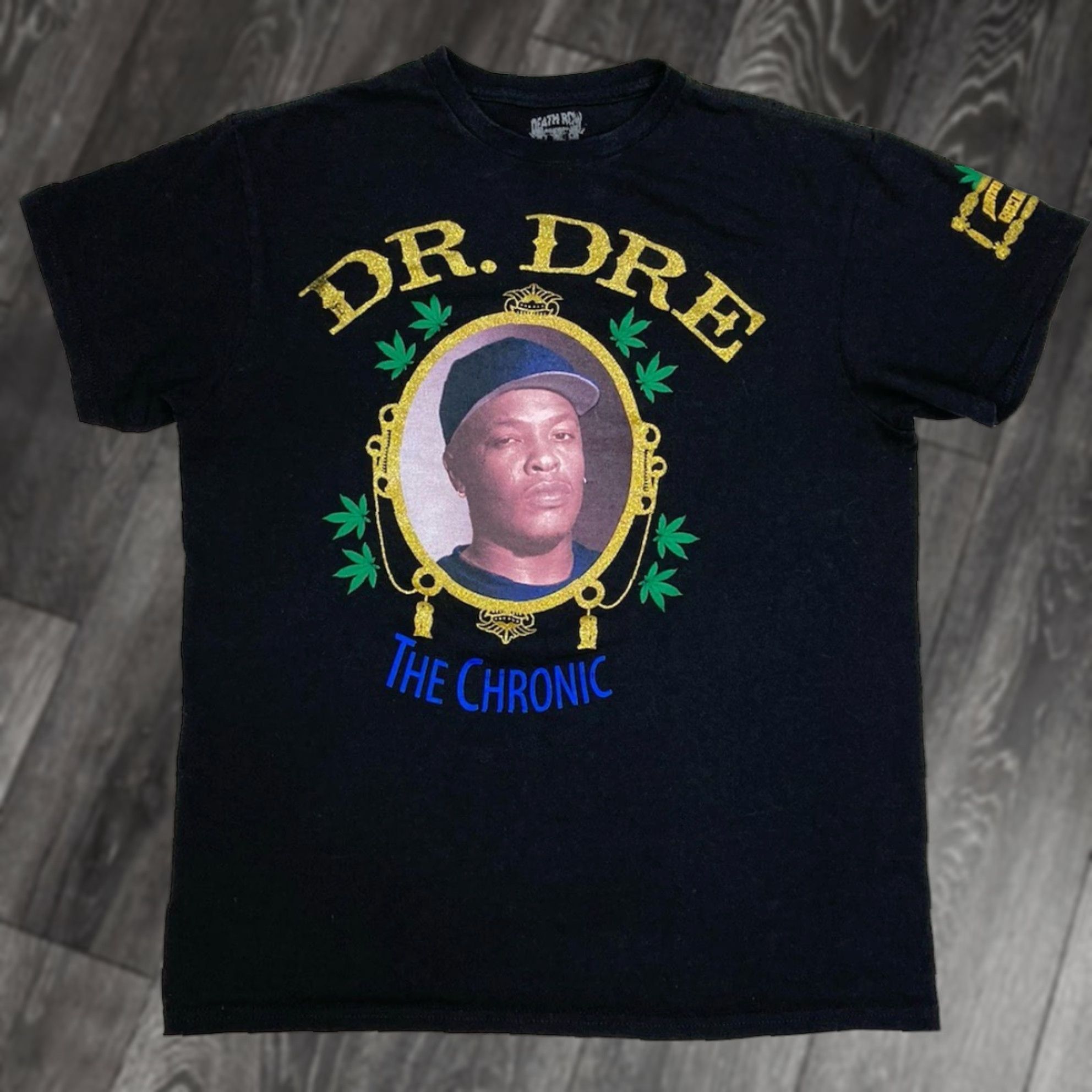 Vintage VINTAGE Death Row Records Dr Dre The Chronic Graphic T-shirt Women Medium Black Hip Hop Music Shirt Size M / US 6-8 / IT 42-44 - 1 Thumbnail
