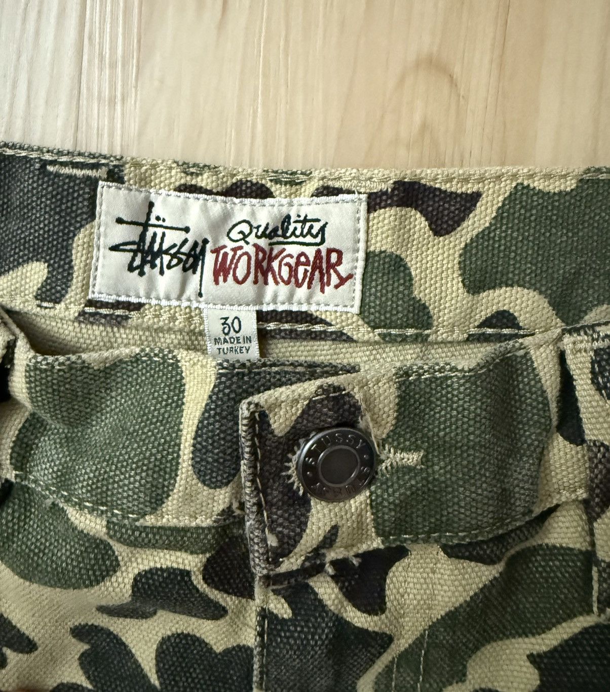 Stussy Stussy Flecktarn Camo Double Knee Denim Jeans Work Pants Size US 32 / EU 48 - 5 Thumbnail