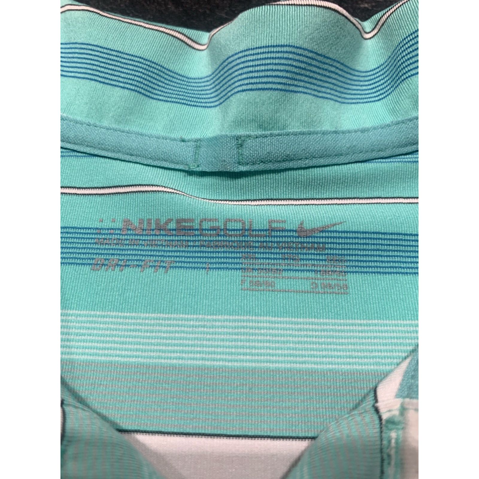 Nike Nike Golf Polo Shirt Men 2XL Short Sleeve Dri-Fit Striped Multicolor UV Activewear Size US XXL / EU 58 / 5 - 7 Thumbnail