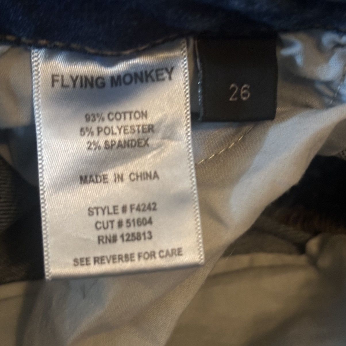 Other Flying Monkey high rise distressed boyfriend jeans Size 26" / US 2 / IT 38 - 8 Thumbnail