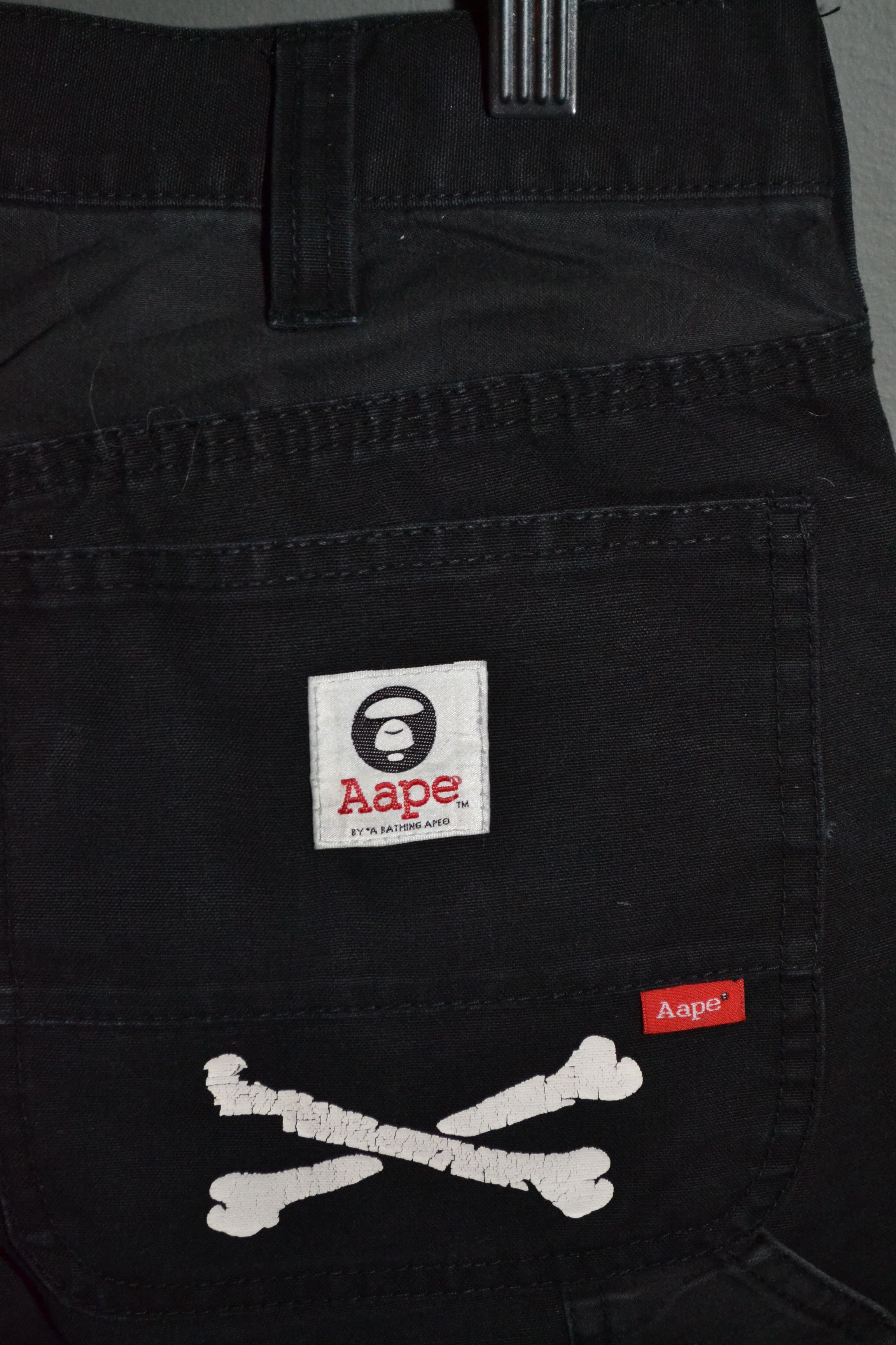 Aape AAPE Bape Straight Fit Carpenter Pants M size Black Workwear Size US 32 / EU 48 - 9 Thumbnail