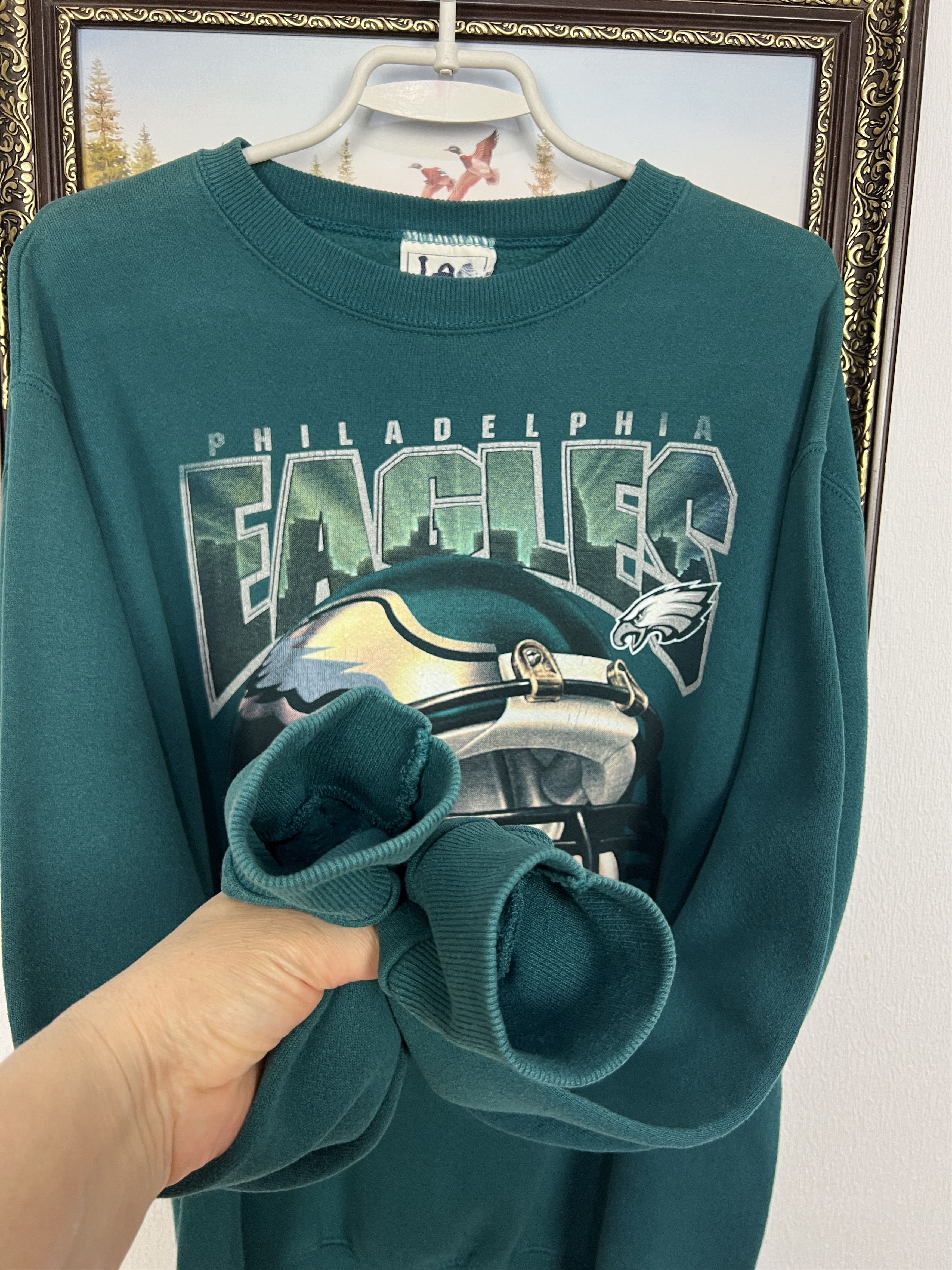 Lee Philadelphia Eagles NFL Sweatshirt Crewneck Over Print Size US XL / EU 56 / 4 - 6 Thumbnail