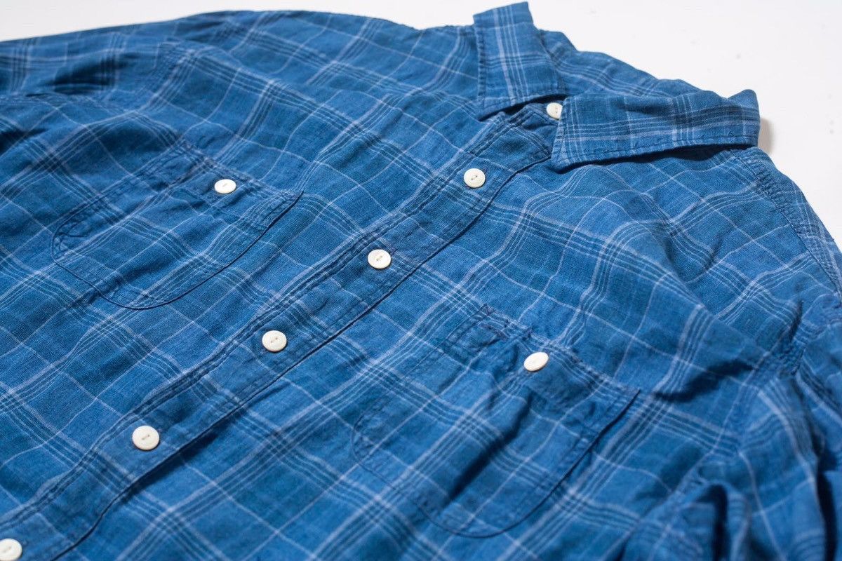 Polo Ralph Lauren Polo Ralph Lauren Classic Fit Indigo Linen Shirt Size US XXL / EU 58 / 5 - 5 Thumbnail