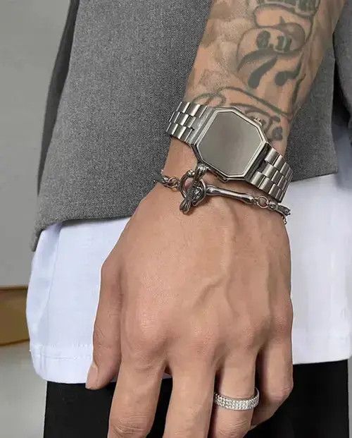 Other Fashion hip hop titanium steel skeleton bracelet chain Size ONE SIZE - 4 Thumbnail