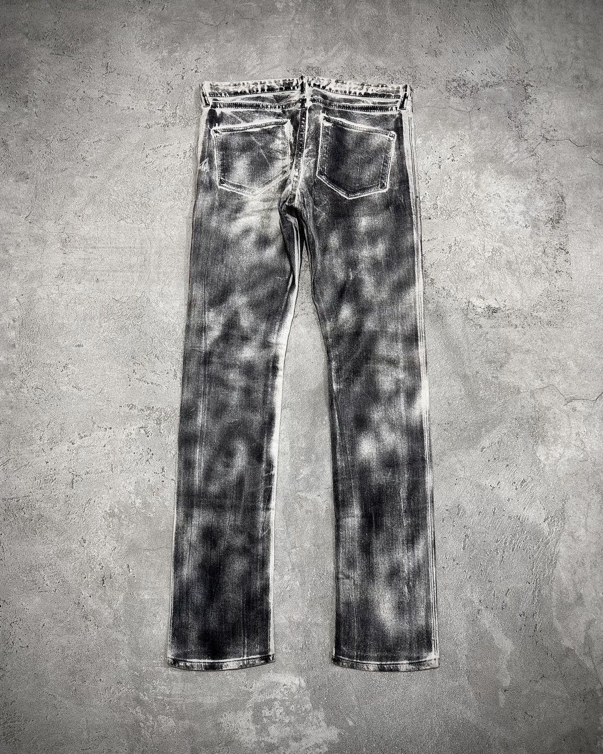 Japanese Brand Fuga Waxed Smoke Slim Jeans Size US 30 / EU 46 - 3 Thumbnail