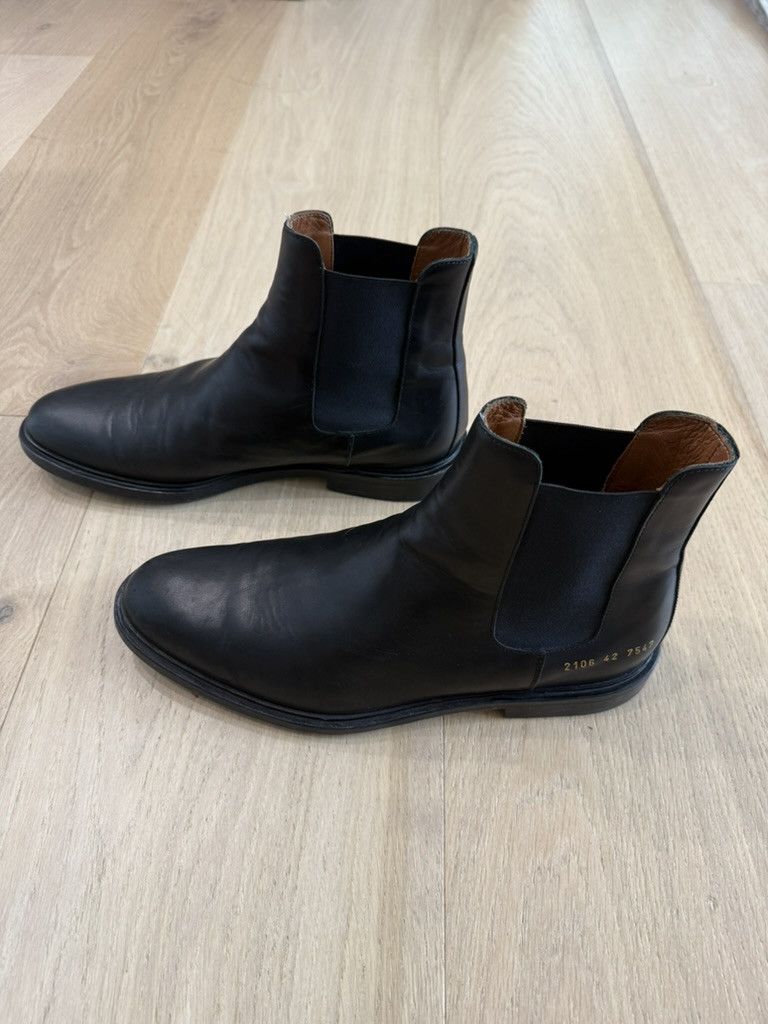 Common Projects Common Projects Chelsea Boots Black Leather Size US 9 / EU 42 - 7 Thumbnail