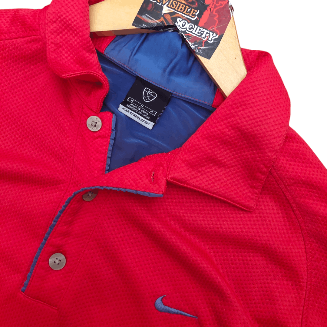 Nike × Vintage Nike Sphere React 00s Technical Panelled Polo Size US M / EU 48-50 / 2 - 4 Thumbnail