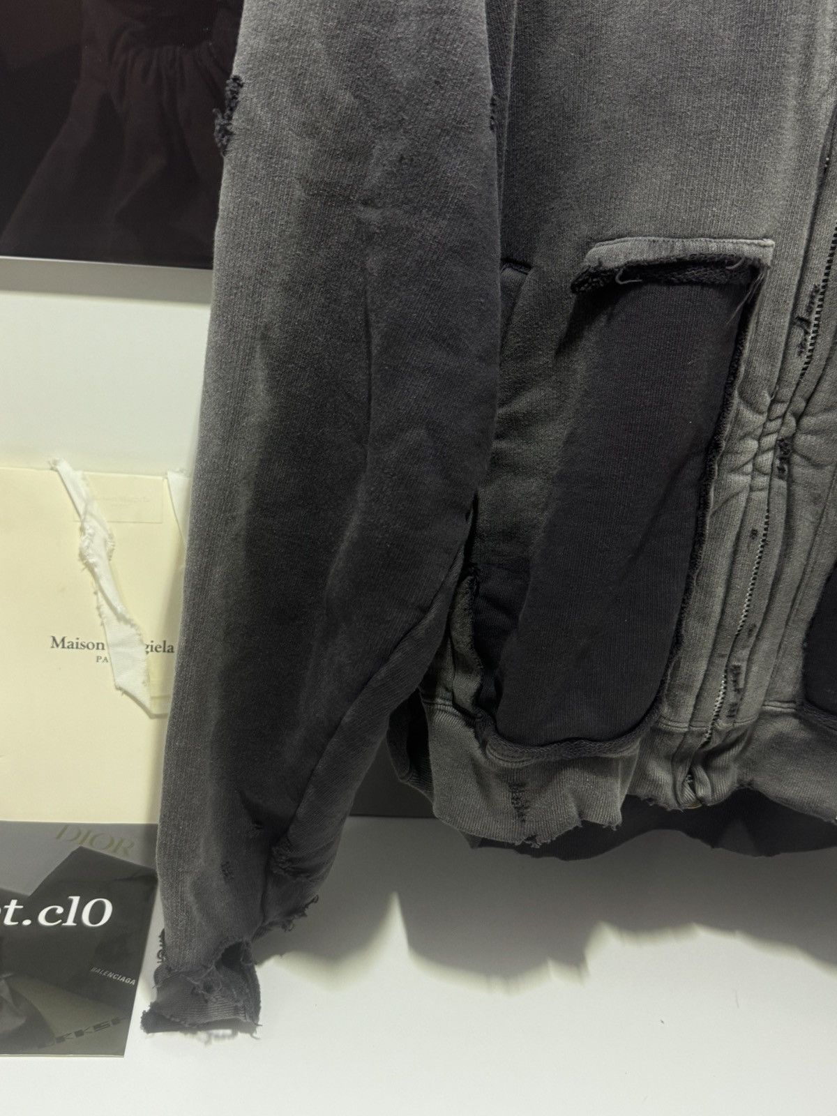 Maison MIHARA YASUHIRO ✅Maison Mihara Yasuhiro distressed zip hoodie Size US L / EU 52-54 / 3 - 5 Thumbnail