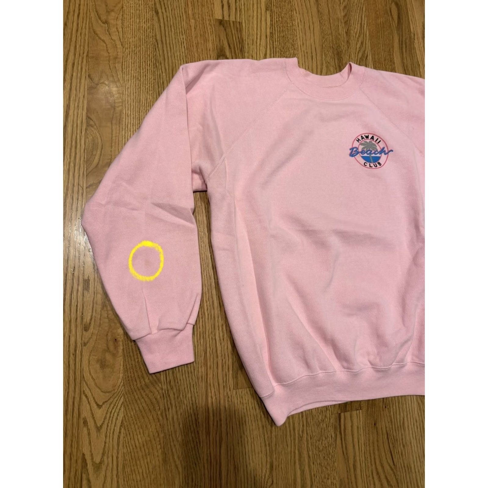 Vintage VINTAGE Hawaii Beach Club Crewneck Sweatshirt Men’s L Pink Graphic Print 80s Surf Pullover Sweatshirt Mens Size US L / EU 52-54 / 3 - 2 Thumbnail