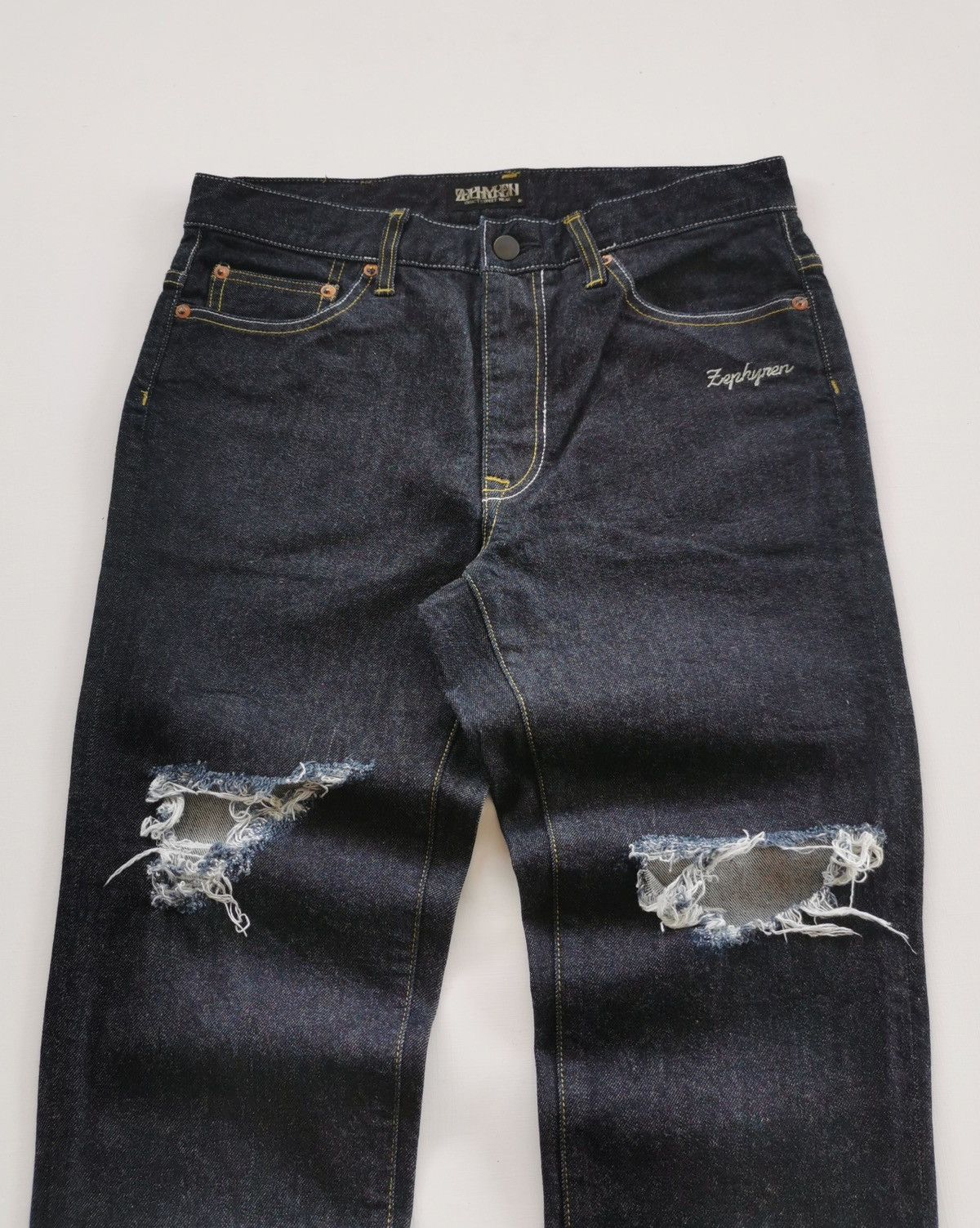 Zephyr Zephyren Japan Distressed Jogger 3q Jeans Size US 31 - 3 Thumbnail