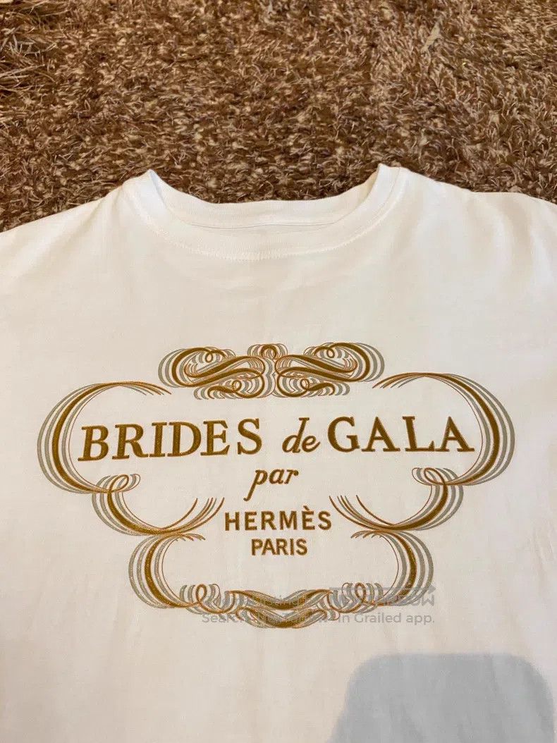 Hermes Hermes Printed short sleeve T-shirt top Size XXS / US 00 / IT 34 - 2 Thumbnail