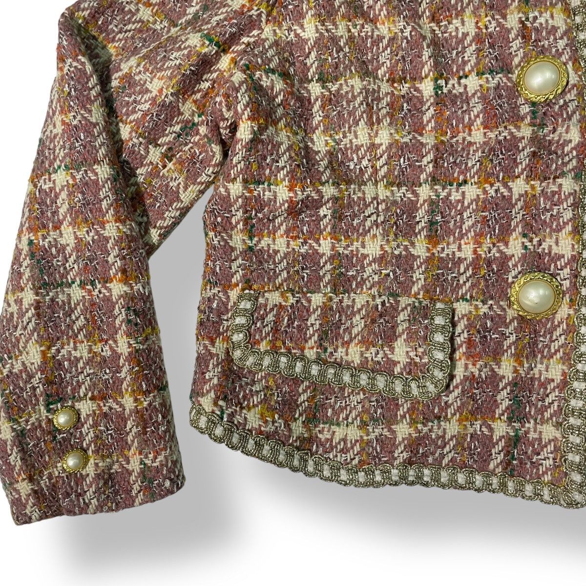 Christophe Lemaire Paul Lemaire Cropped Knitted Tweed Jacket Women Size XS / US 0-2 / IT 36-38 - 8 Thumbnail