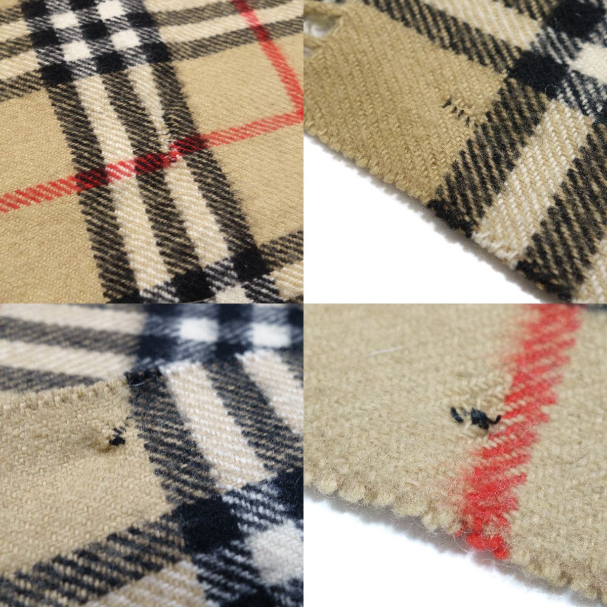 Burberry Burberrys 90s Nova Check Plaid Cashmere Scarf Size ONE SIZE - 4 Thumbnail