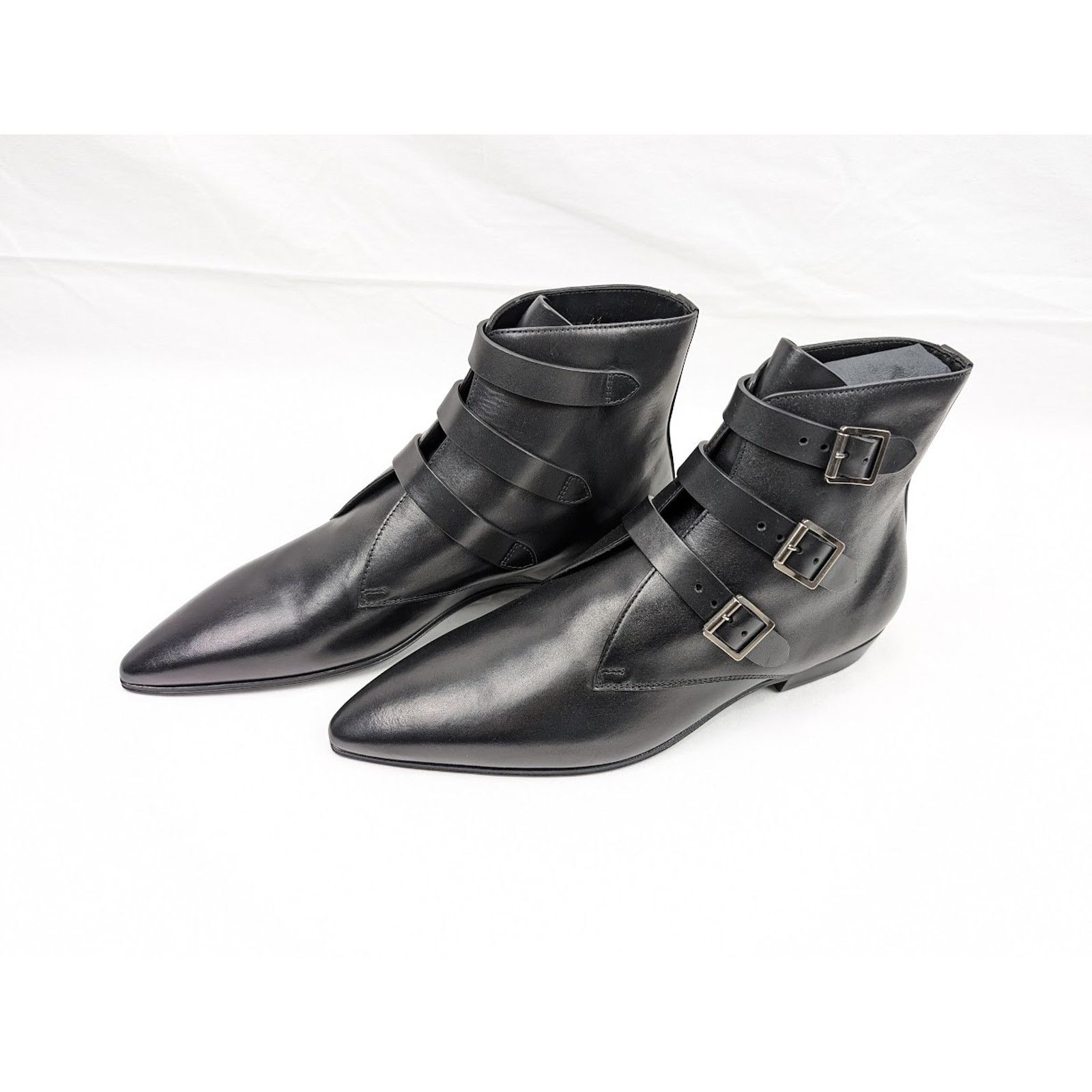 Saint Laurent Paris o1rshd1 Goth 15 Boots in Nero Size US 9.5 / EU 42-43 - 15 Thumbnail