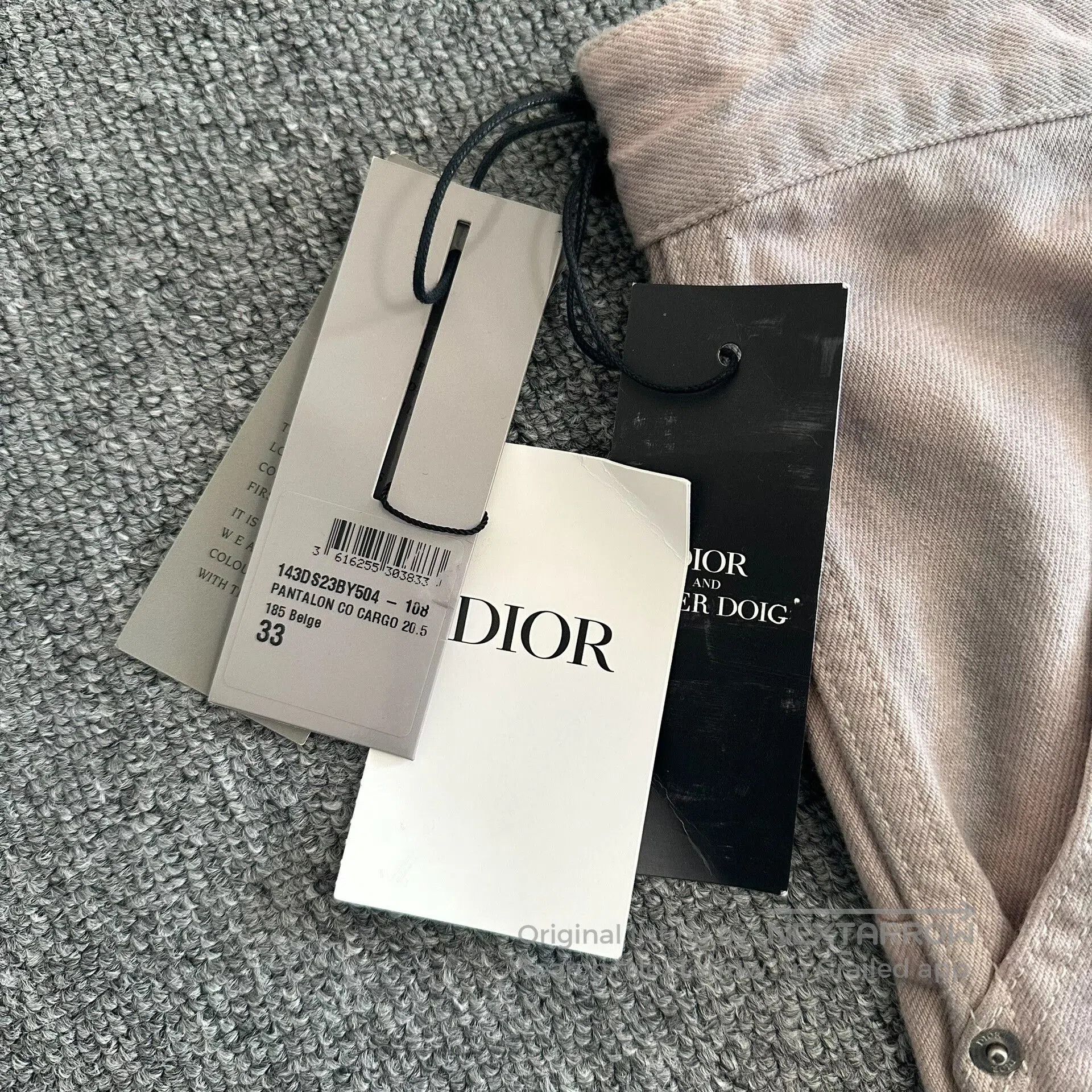 Dior Dior Men 21SS Washed Tie-Dye Cargo Jeans. Size US 33 - 2 Thumbnail