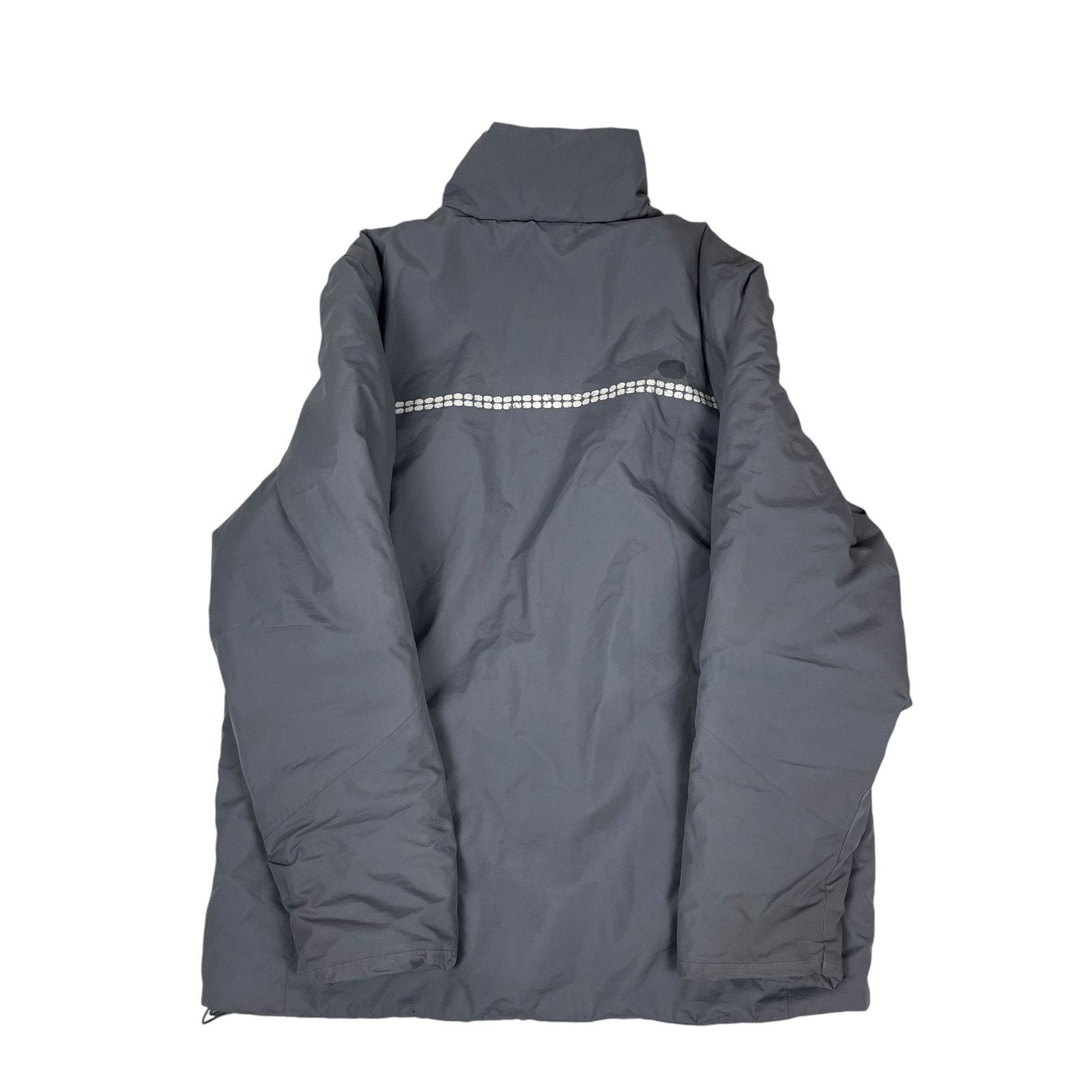 Nike × Vintage Nike Men's gray Swoosh Logo Full Zip Puffer Jacket M Size US M / EU 48-50 / 2 - 7 Thumbnail