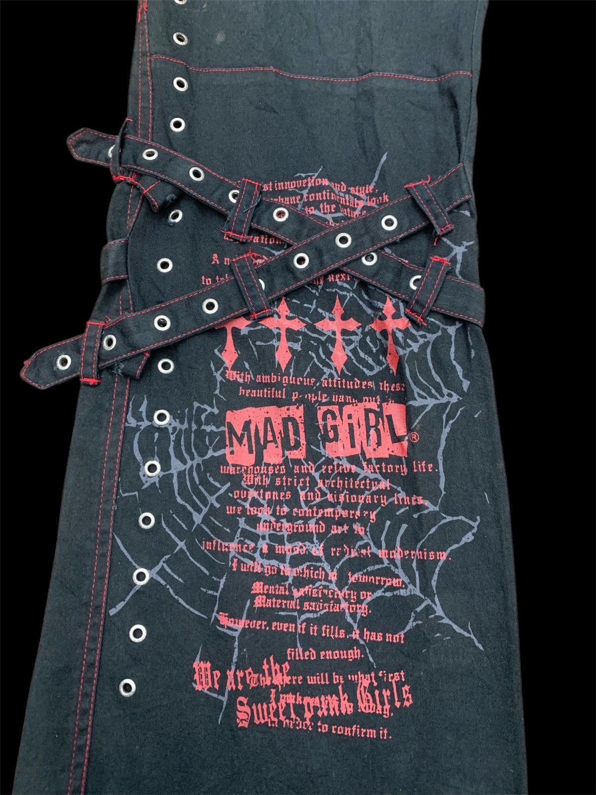 Hysteric Glamour × If Six Was Nine × Japanese Brand ❤️‍🔥OPEN BINDING OFFER ❤️‍🔥japanese Mad Punk anarchy gothic 🕸️🕸️🕸️ Size US 31 - 3 Thumbnail