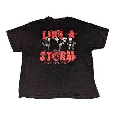 Other Like A Storm Catacombs Band T-Shirt XL Black Red Rock Metal Size US XL / EU 56 / 4 - 1 Thumbnail