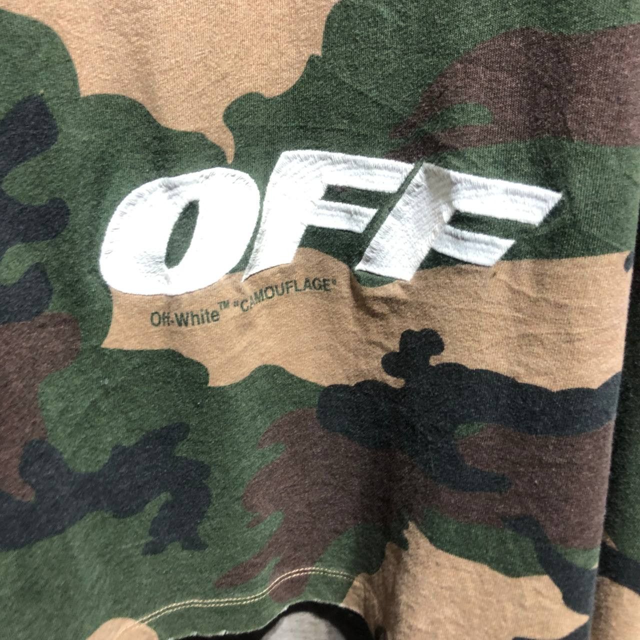Off-White Off-White Camouflage Spell out embroidered Tee Size US XL / EU 56 / 4 - 2 Thumbnail