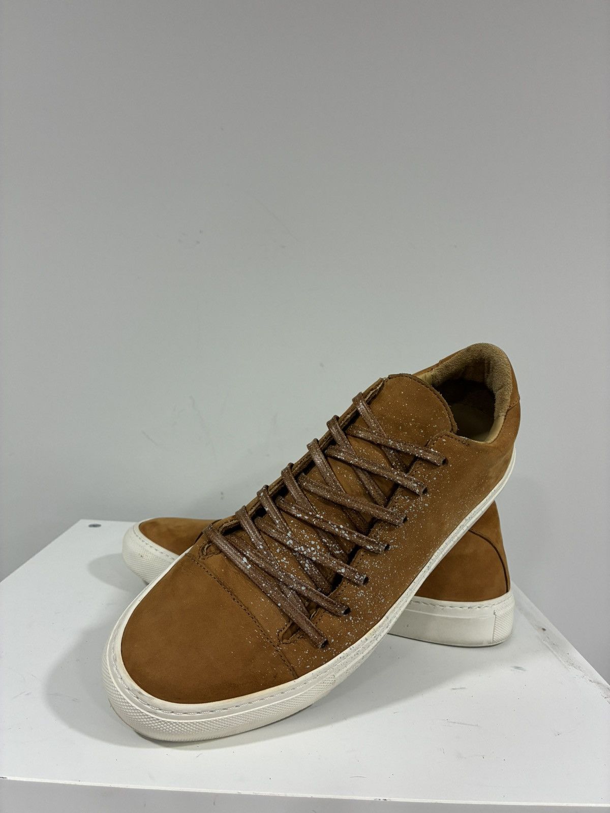 John Varvatos Reed paint splatter Low Top Sneaker 8.5 Size US 8.5 / EU 41-42 - 15 Thumbnail