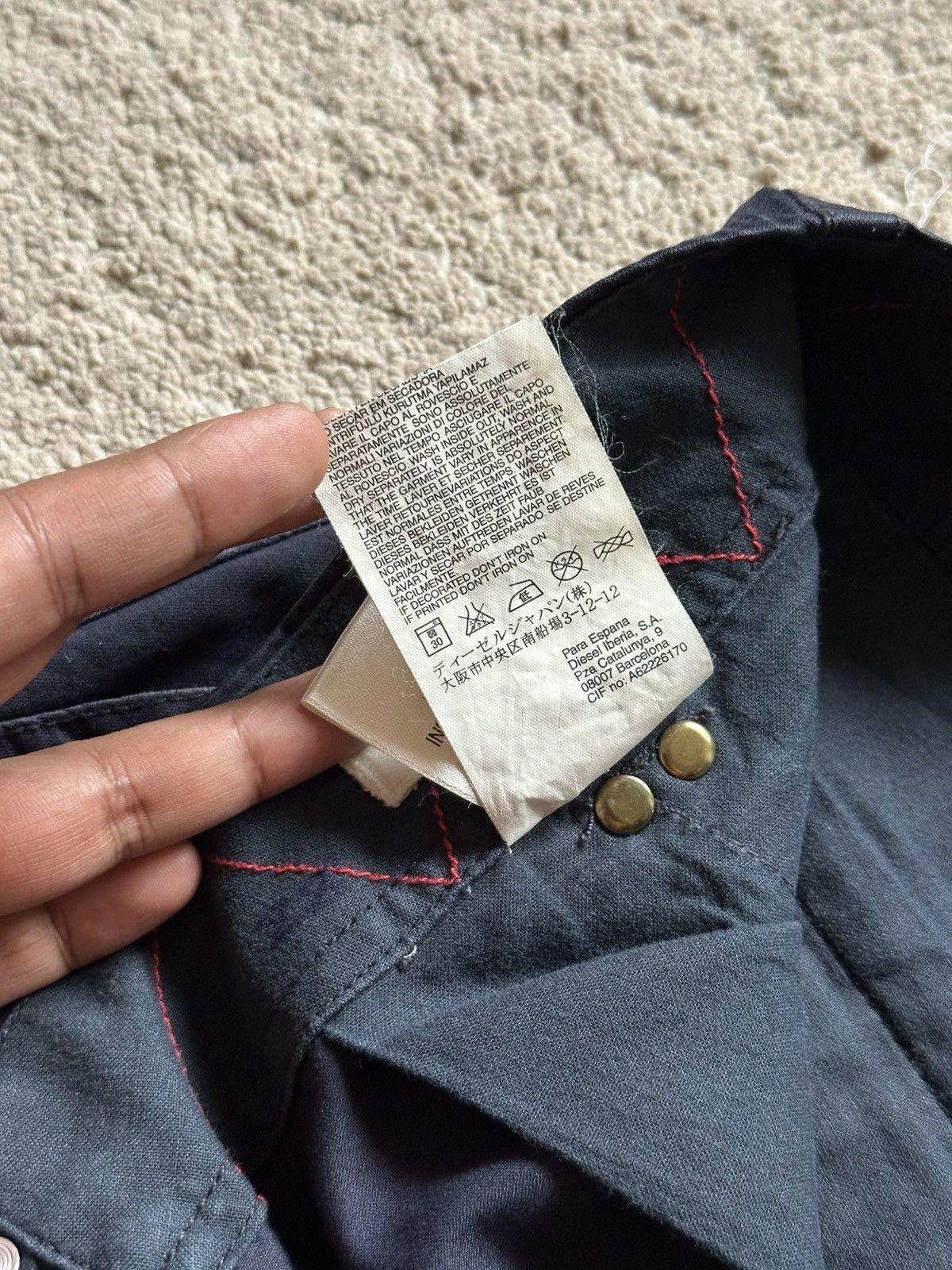 Diesel 2000s Diesel Navy Cargo Pant Size US 32 / EU 48 - 16 Thumbnail