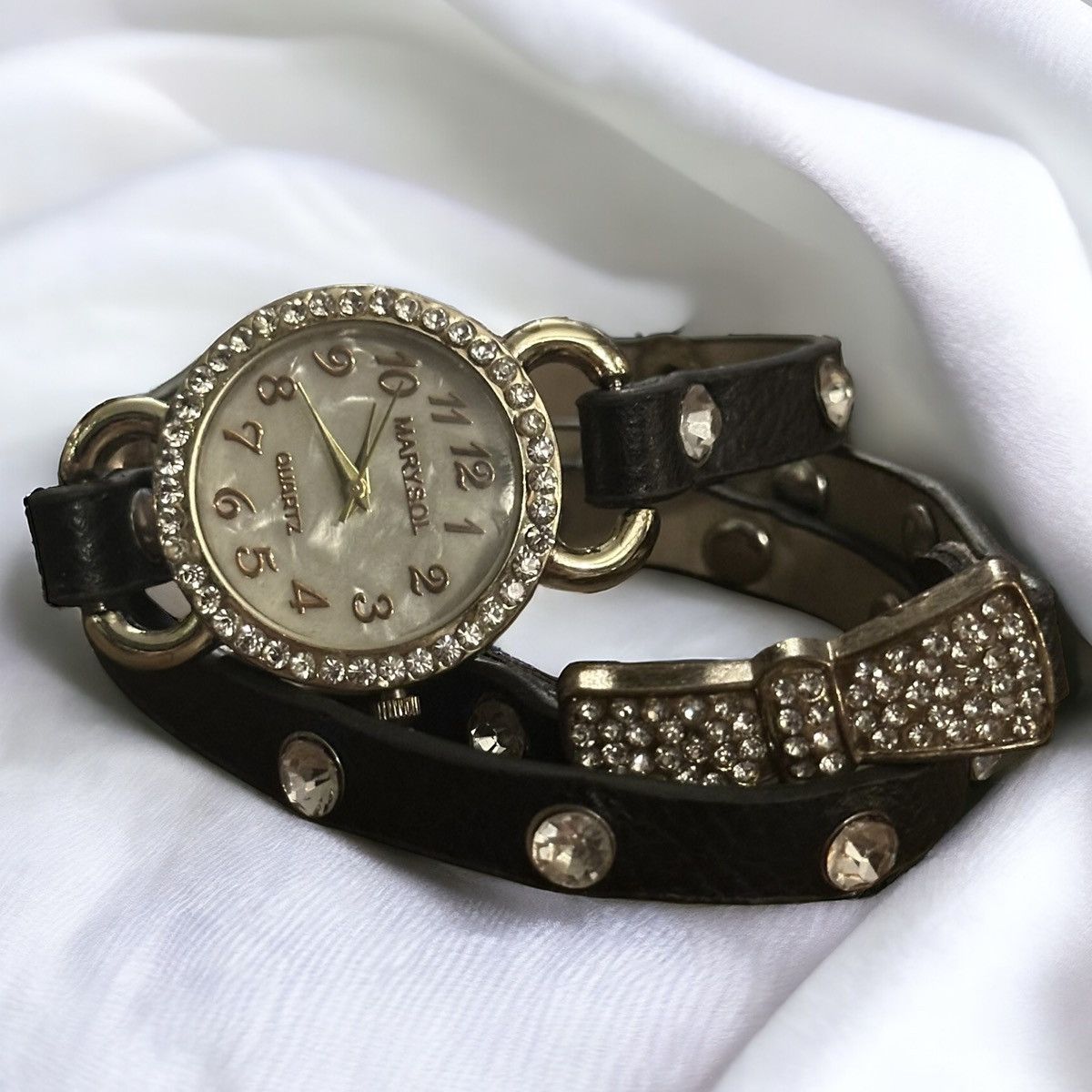 Other Marysol leather rhinestones and bow wrap watch Size ONE SIZE - 1 Thumbnail