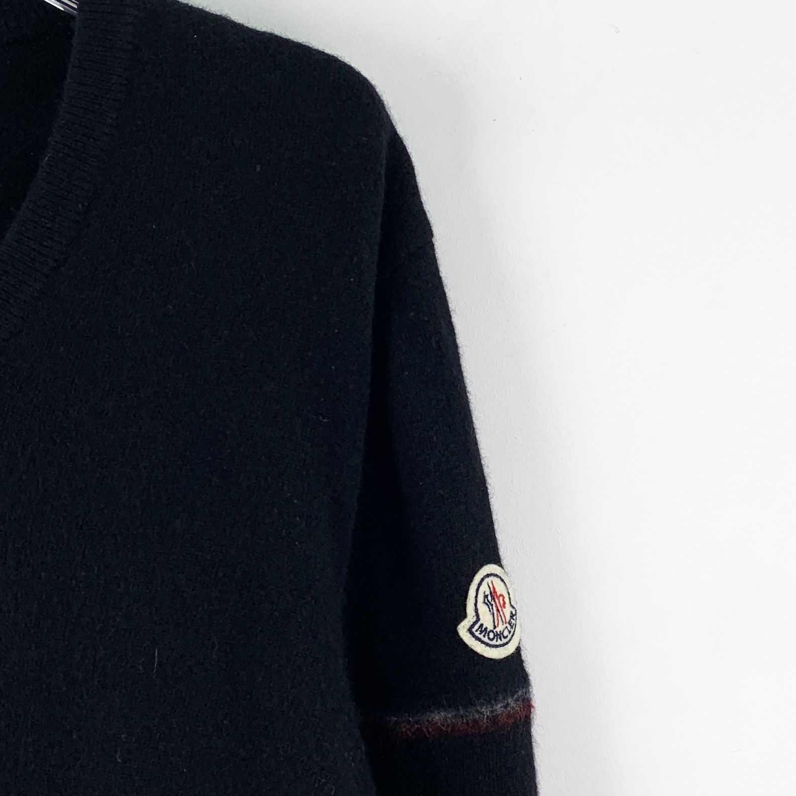 Moncler Moncler Logo Wool Sweater Black (XXL) Size US XXL / EU 58 / 5 - 3 Thumbnail