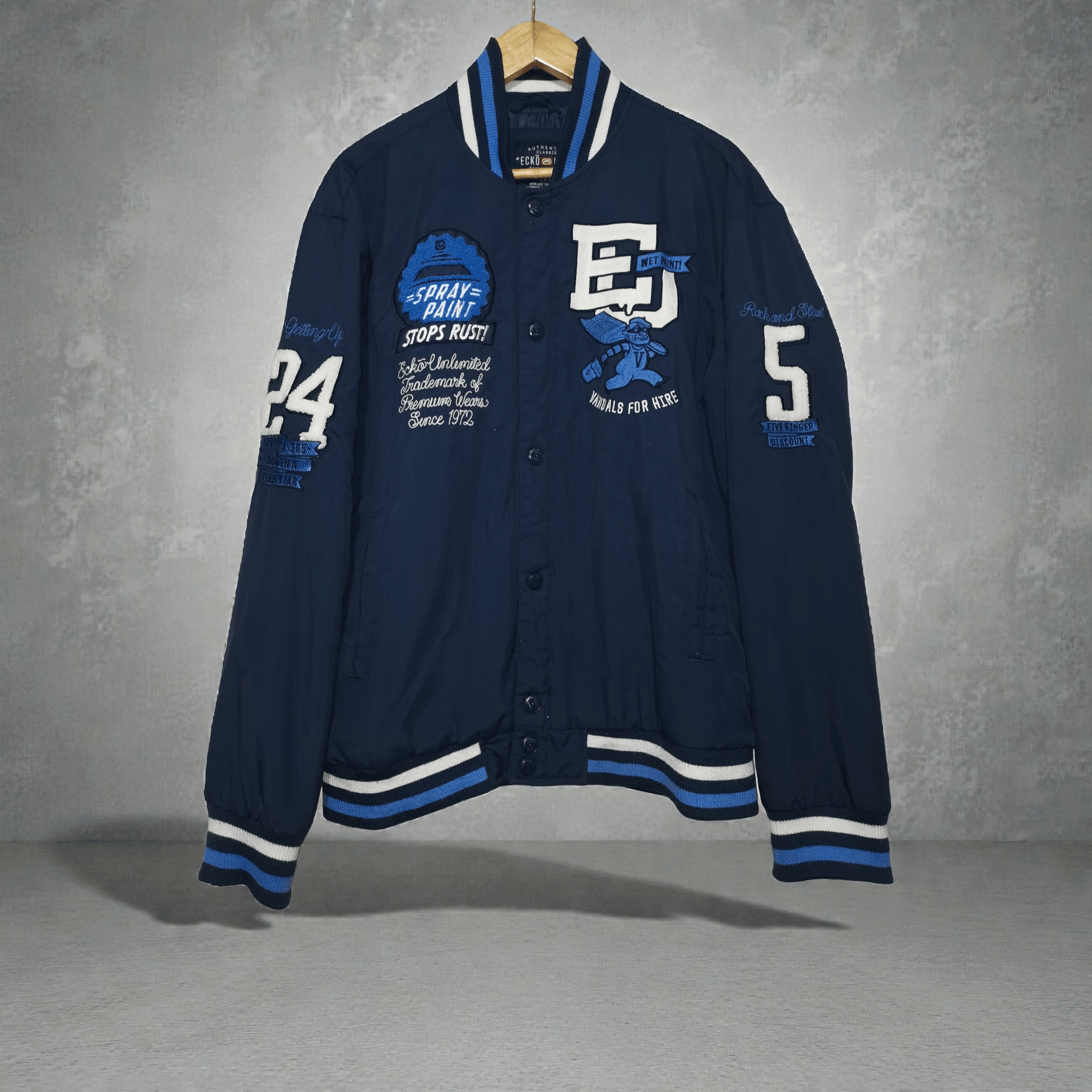Ecko Unltd. Ecko vandals graffiti varsity jacket y2k Size US L / EU 52-54 / 3 - 1 Thumbnail