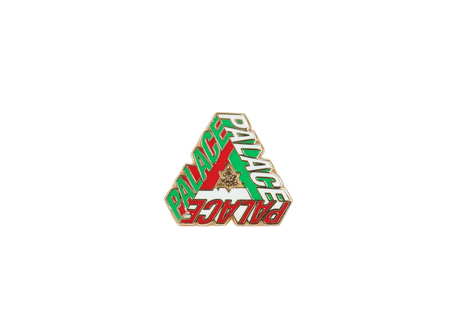 Palace Palace P 3-D Pin Badge Red/Green/White Size ONE SIZE - 1 Thumbnail