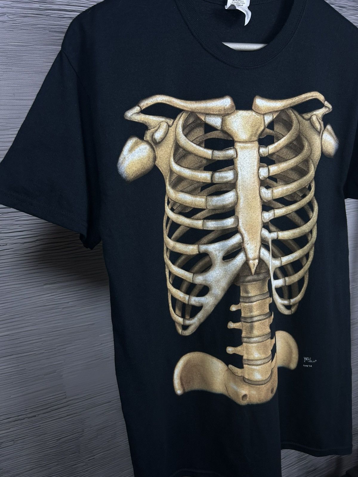 Vintage SKELETON-Bones Ribs X-Ray Anatomy Biology Science T-Shirt M Size US M / EU 48-50 / 2 - 2 Thumbnail