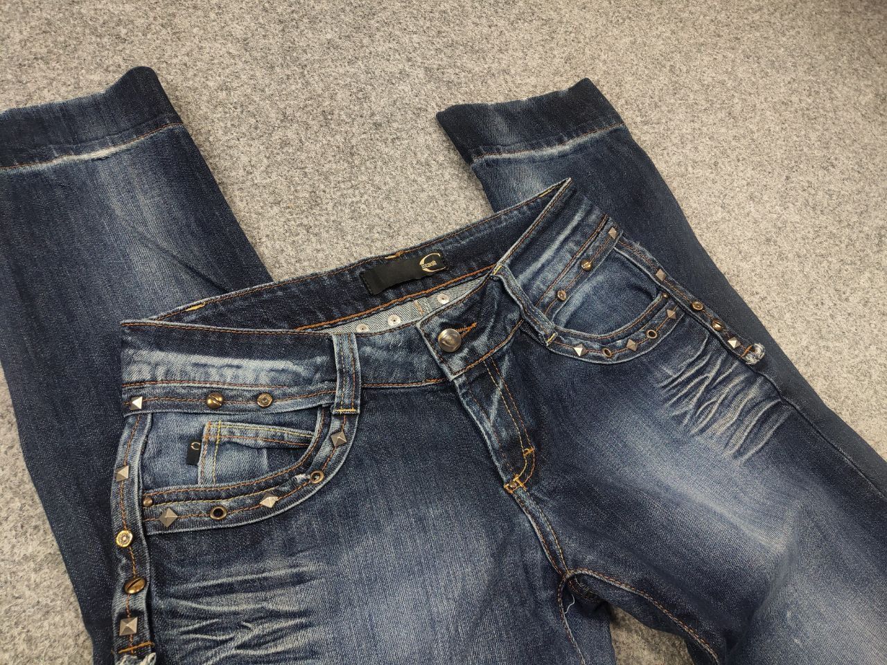 Just Cavalli Vintage 90's Just Cavalli Faded Denim Logo Jeans Y2K Style Size US 30 / EU 46 - 11 Thumbnail