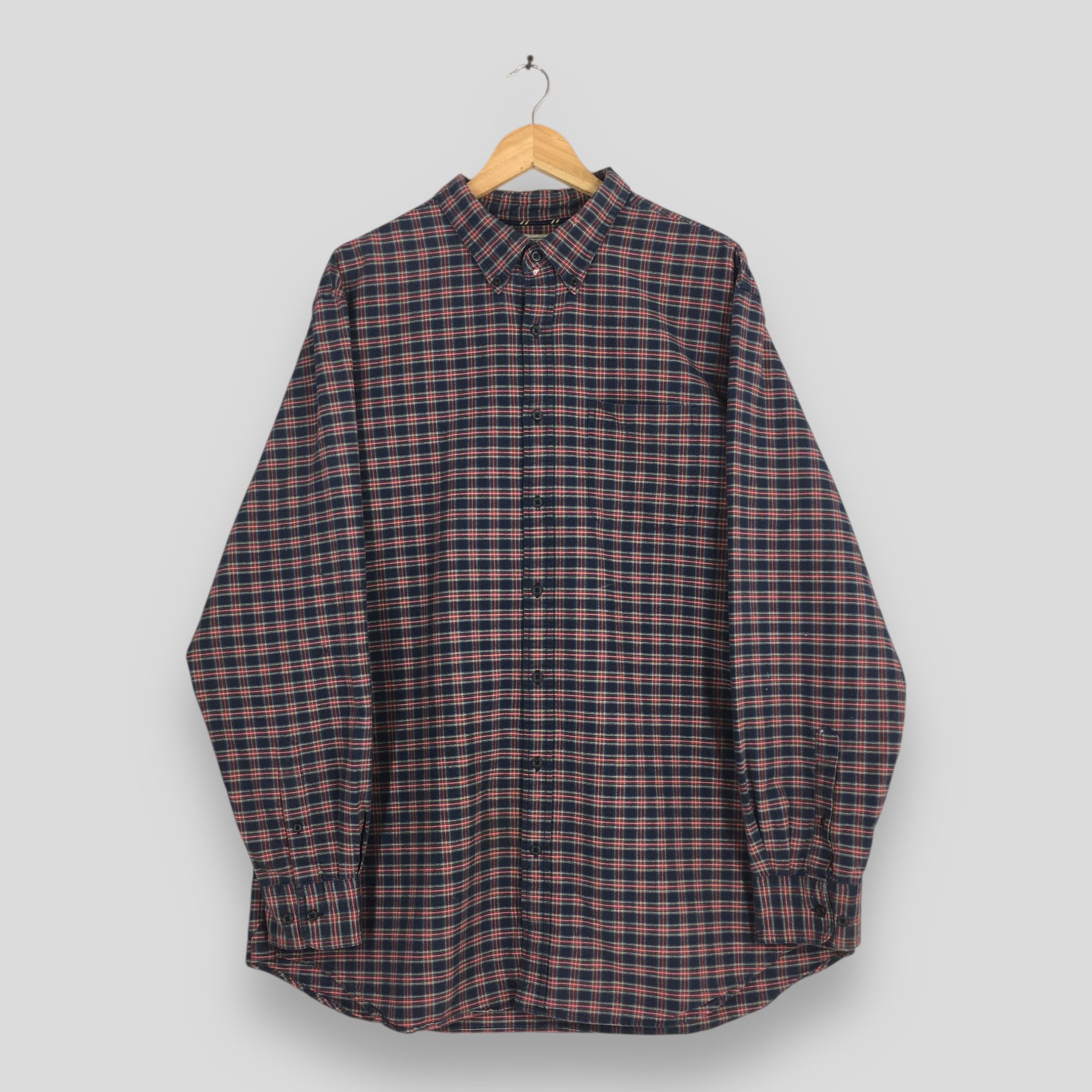 L.L. Bean Vintage LL Bean Flannel Checkered Shirt XLarge Size US XL / EU 56 / 4 - 1 Thumbnail