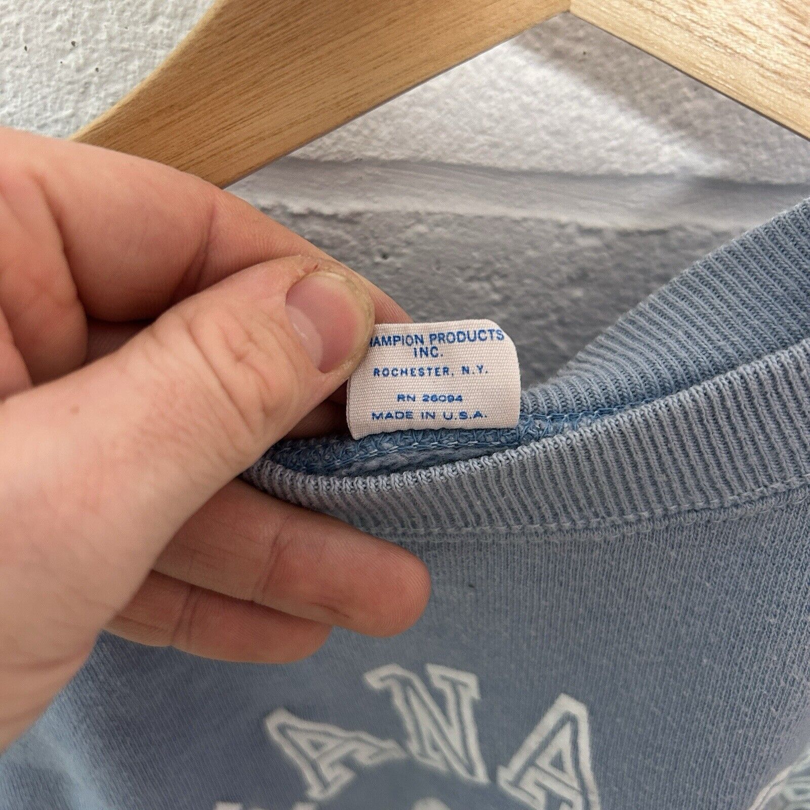 Champion 1970s Champion Crewneck Blue Bar “Indiana State University” Size US L / EU 52-54 / 3 - 12 Thumbnail