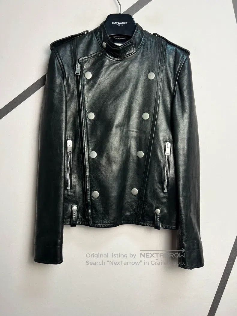 Saint Laurent Paris Saint Laurent Paris Motorcycle Leather Jacket Size US M / EU 48-50 / 2 - 1 Thumbnail