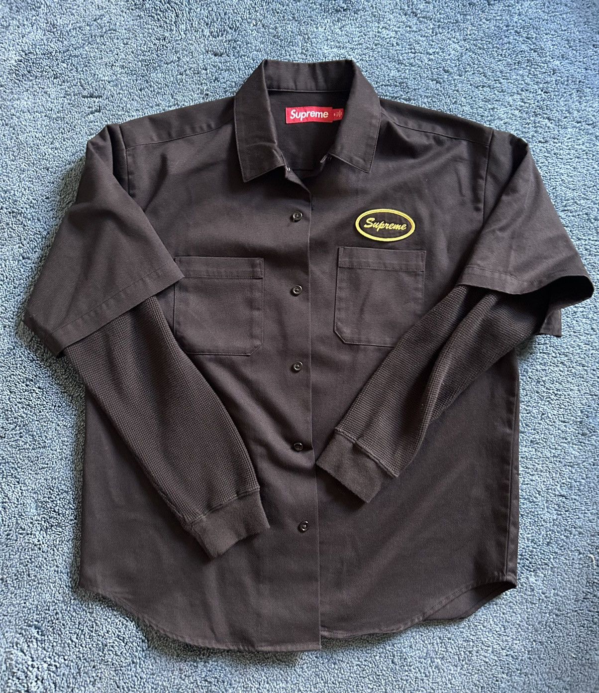 Supreme FW23 Thermal Sleeve Work Shirt | Grailed