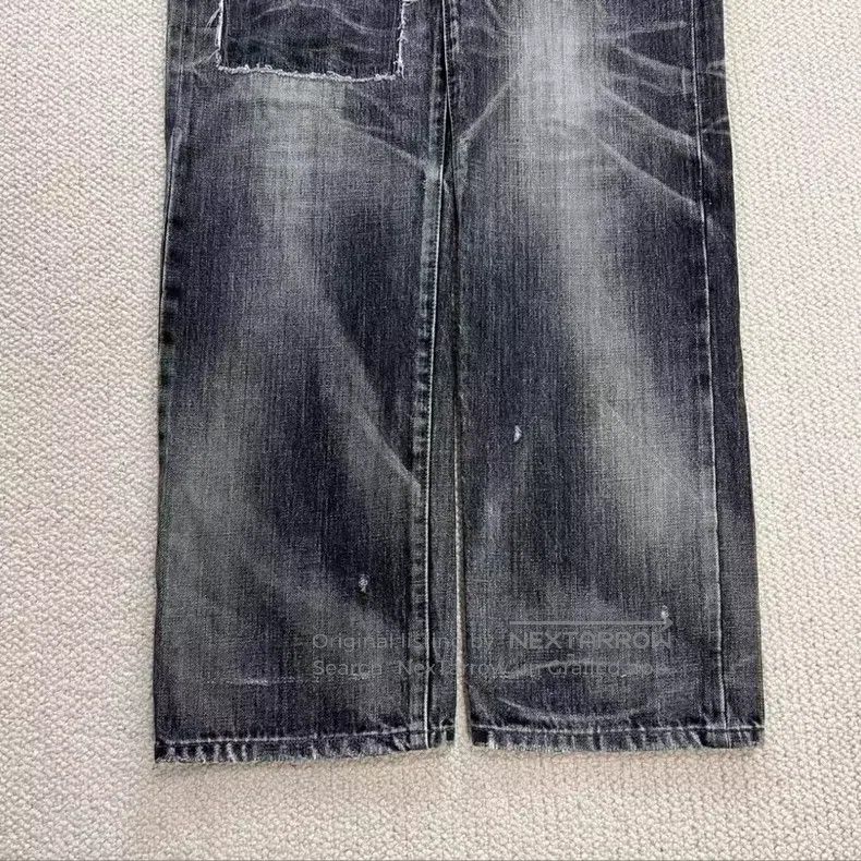 Neighborhood Neighborhood size M Patch Applique Washed Denim Pants Size US 27 - 4 Thumbnail
