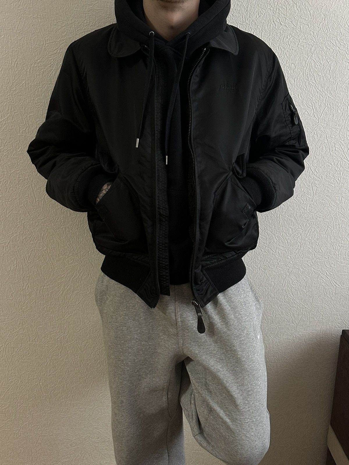 Schott Vintage Schott Bomber CWU-R Jacket Black Size L Size US L / EU 52-54 / 3 - 1 Thumbnail