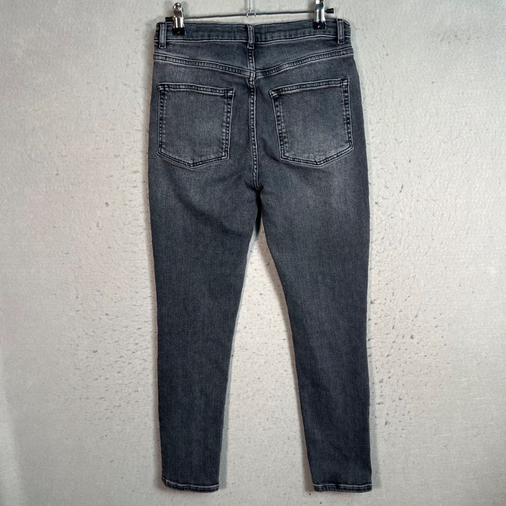 Reformation Reformation Womens Jeans Grey Size 28 High-Waisted Skinny Organic Cotton Blend Size 28" / US 6 / IT 42 - 2 Thumbnail